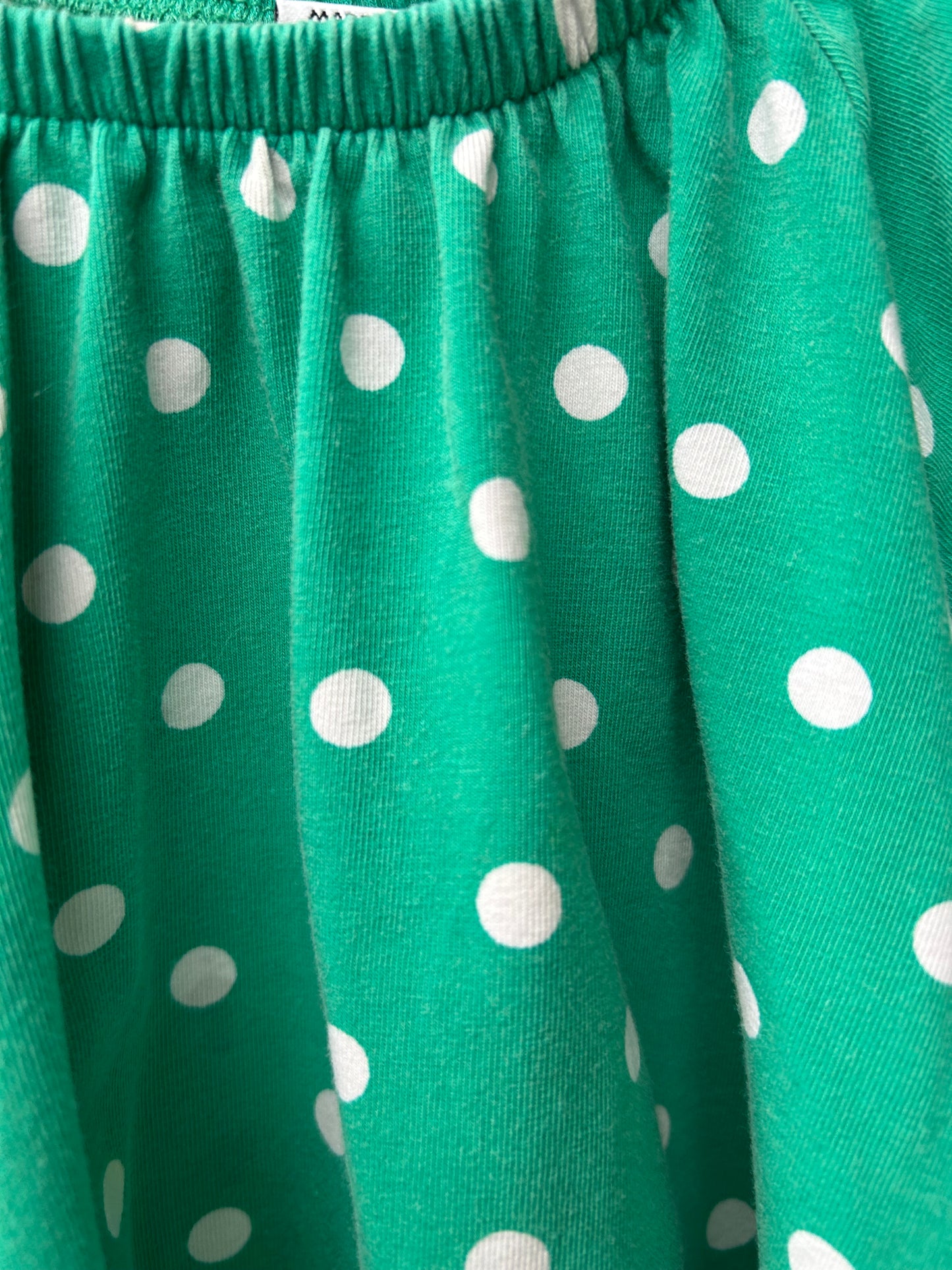 Pop polka dot green tunic 3-4y (98-104cm)