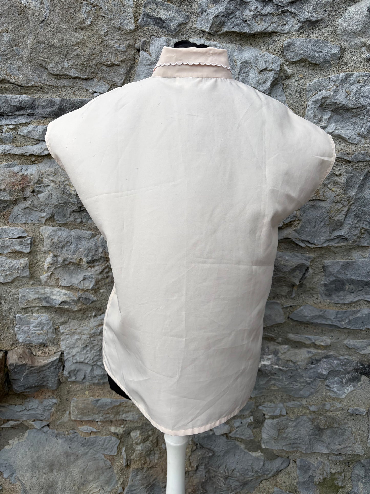 90s ecru blouse uk 10-12
