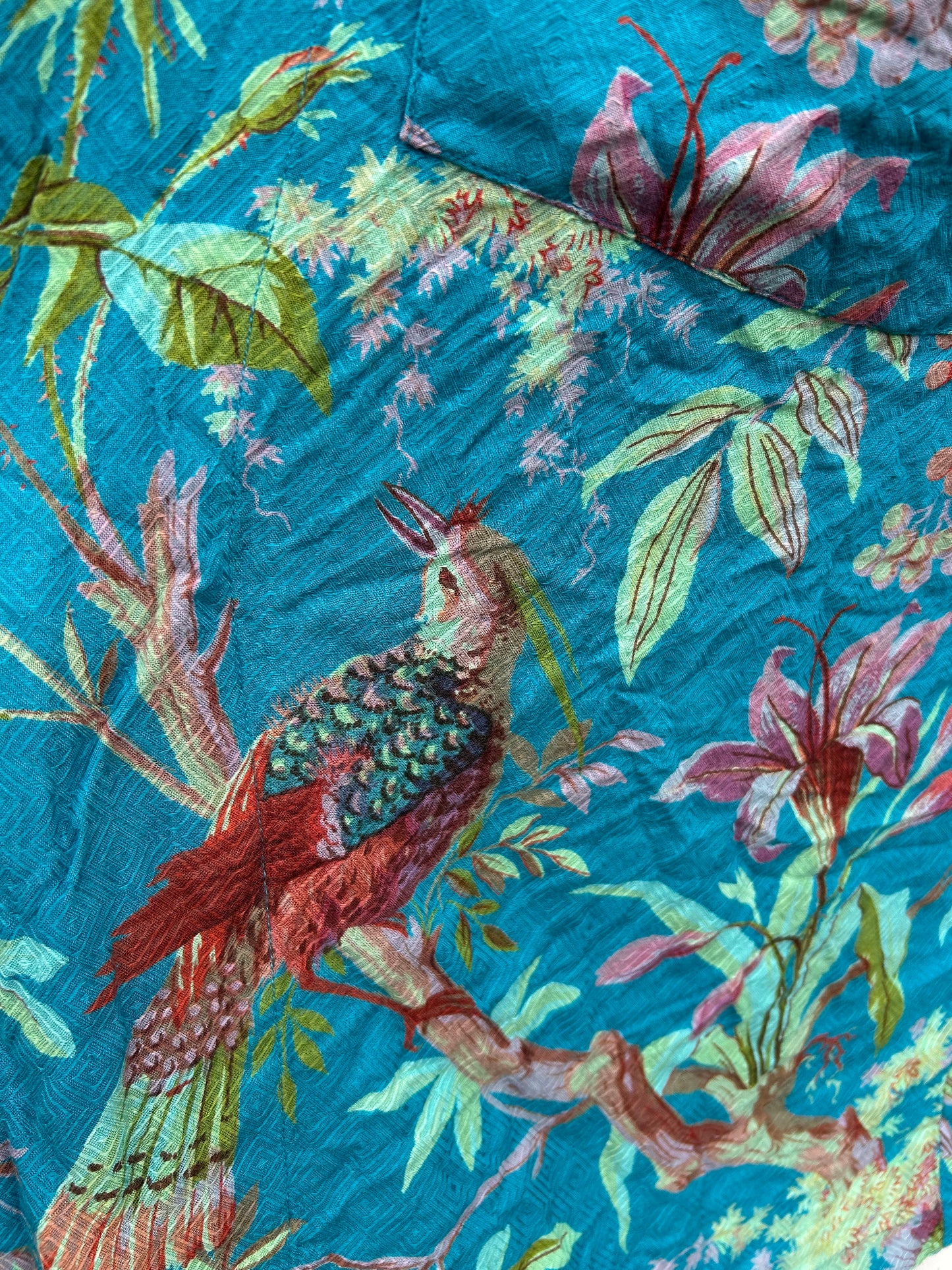 Birds teal gown uk 12-14