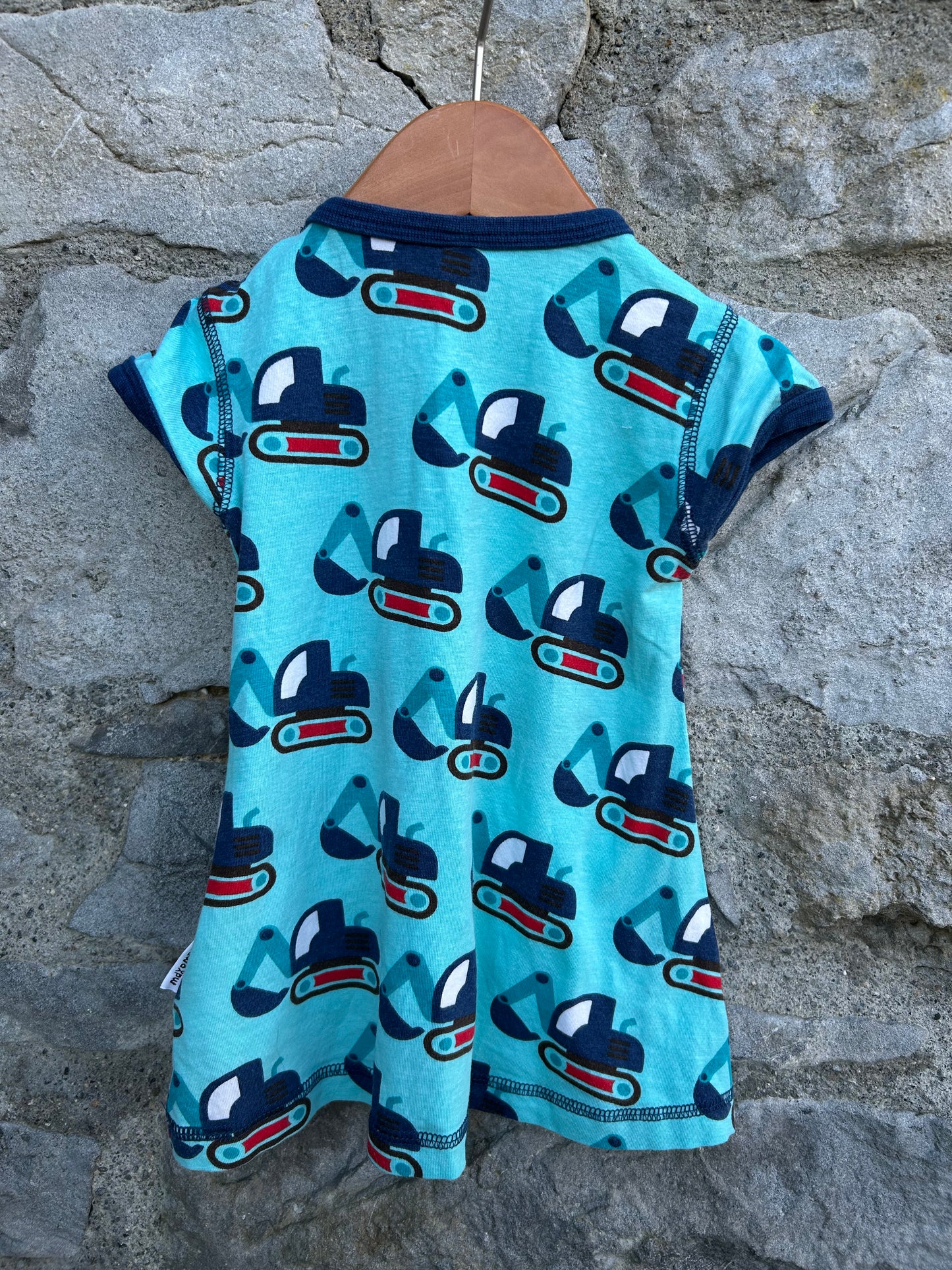 Diggers blue dress 9m (74cm)