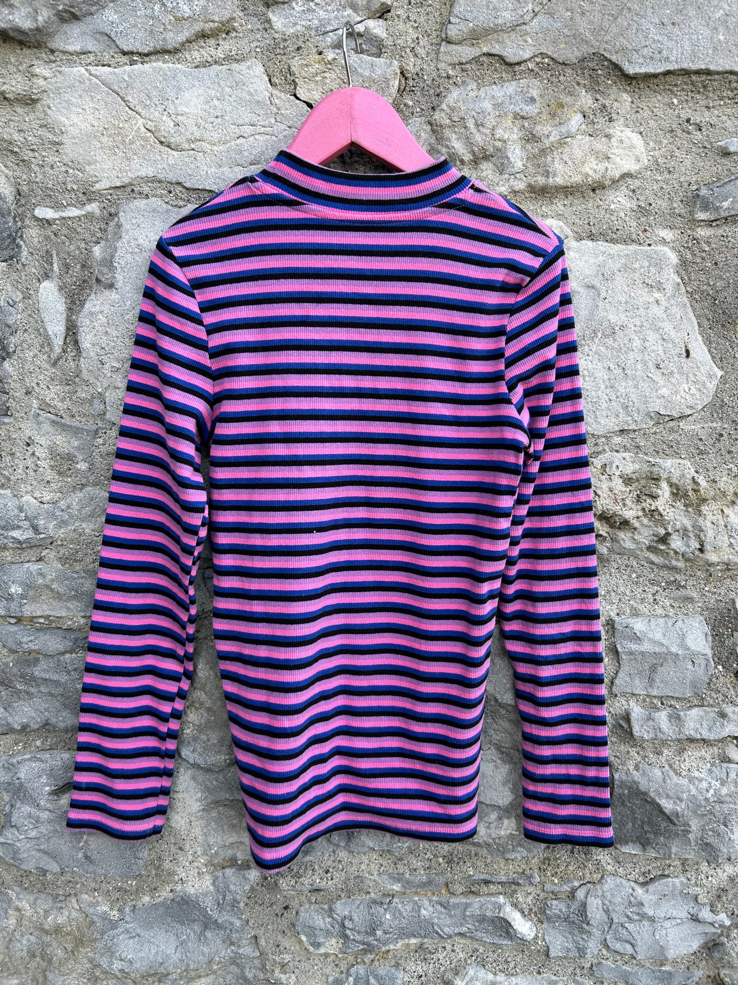 Pink&purple stripes top 10-11y (140-146cm)
