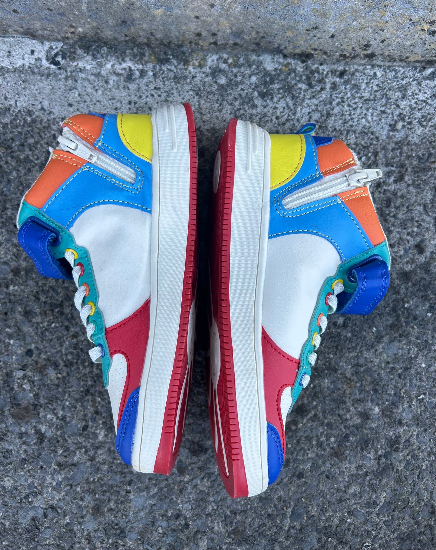 Rainbow high-top trainers uk 13 (eu 32)