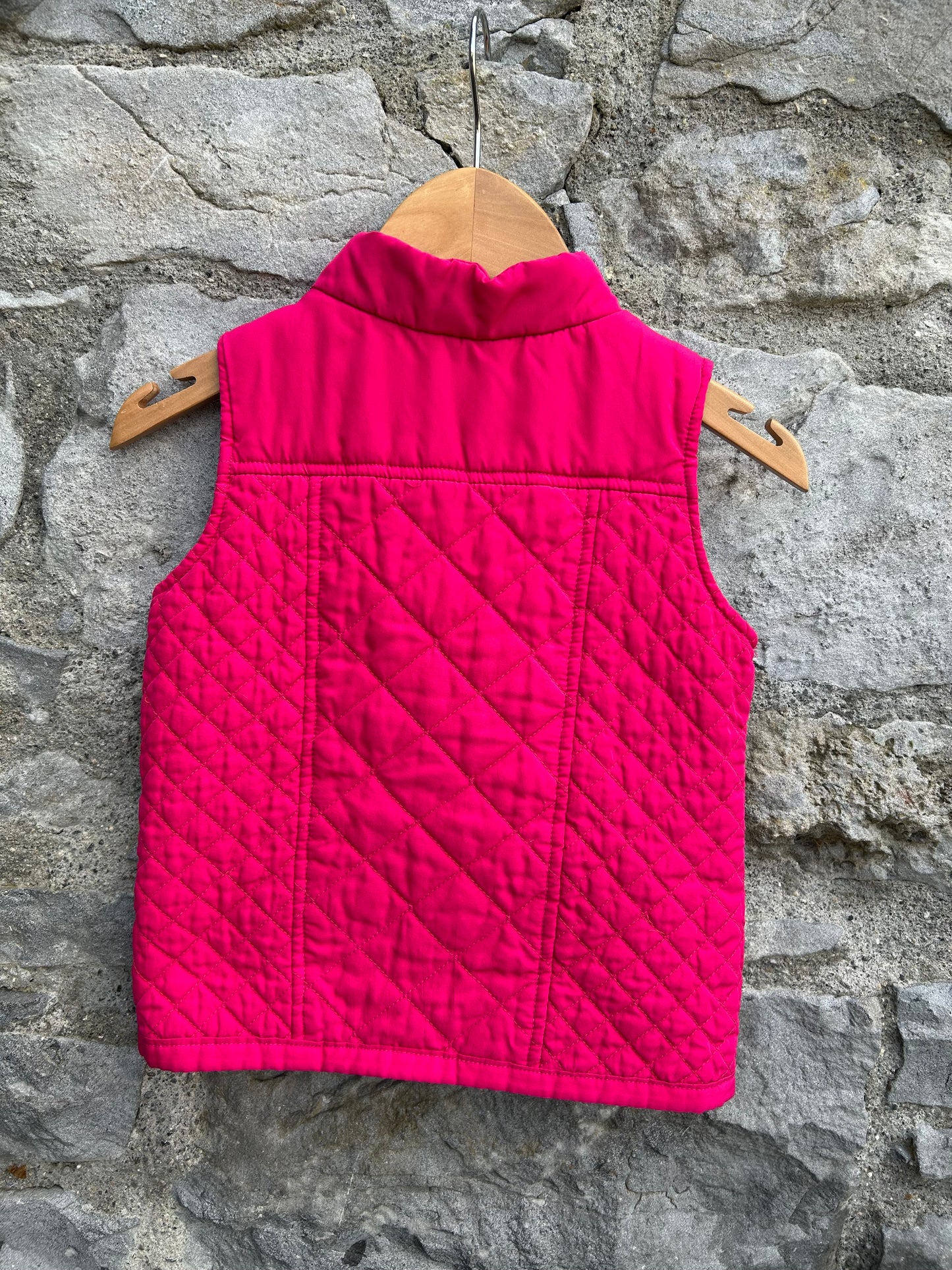 Pink quilted gilet 3-4y (98-104cm)