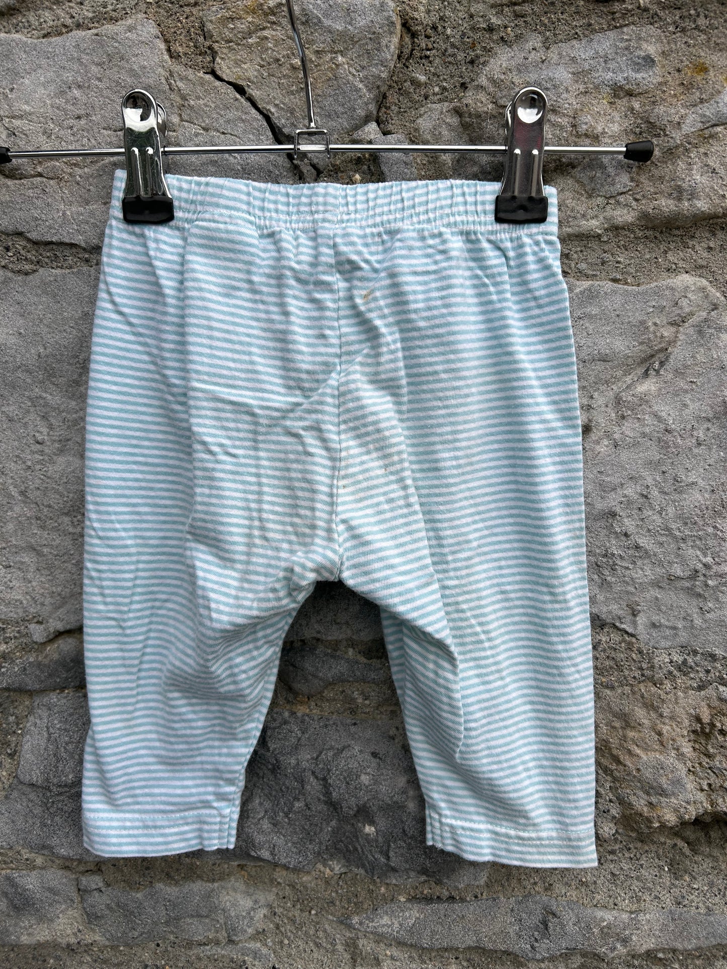 Blue stripy short leggings 12-18m (80-86cm)