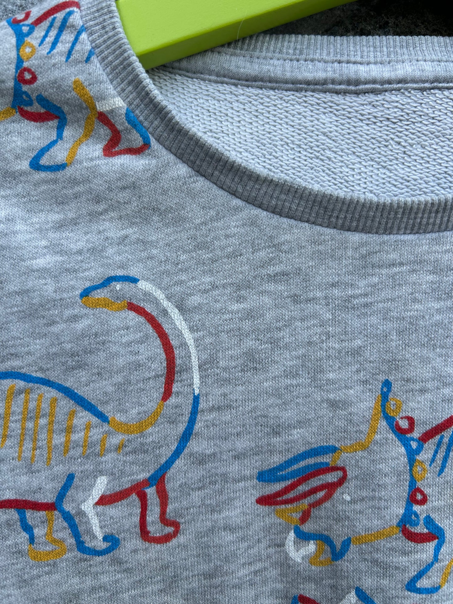 Dinosaurs grey sweatshirt 4-5y (104-110cm)