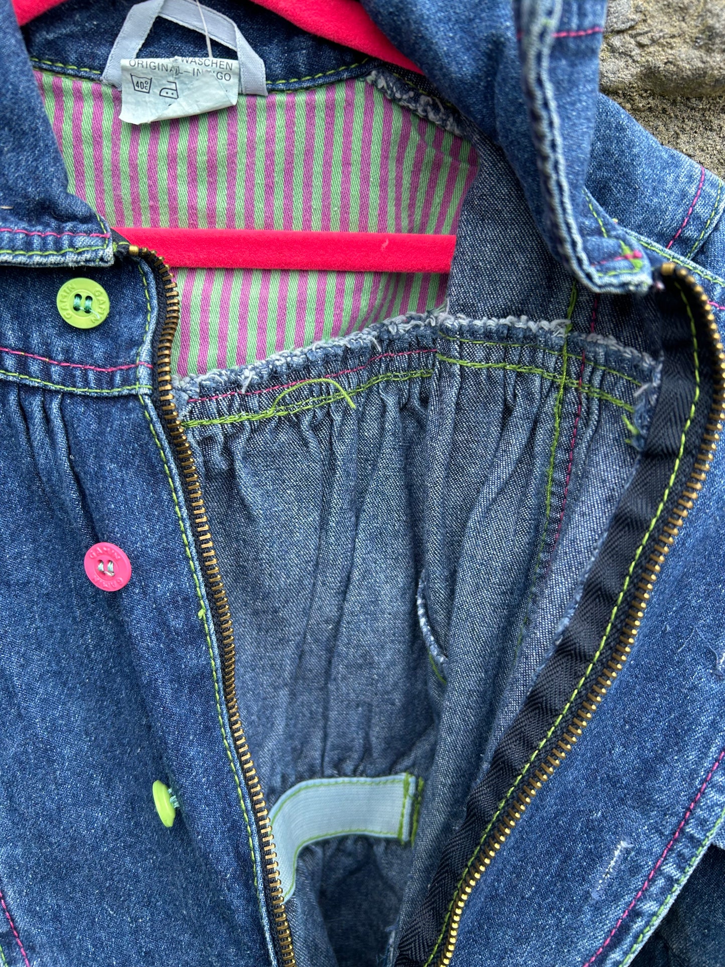 80s denim jumpsuit 18-24m (86-92cm)