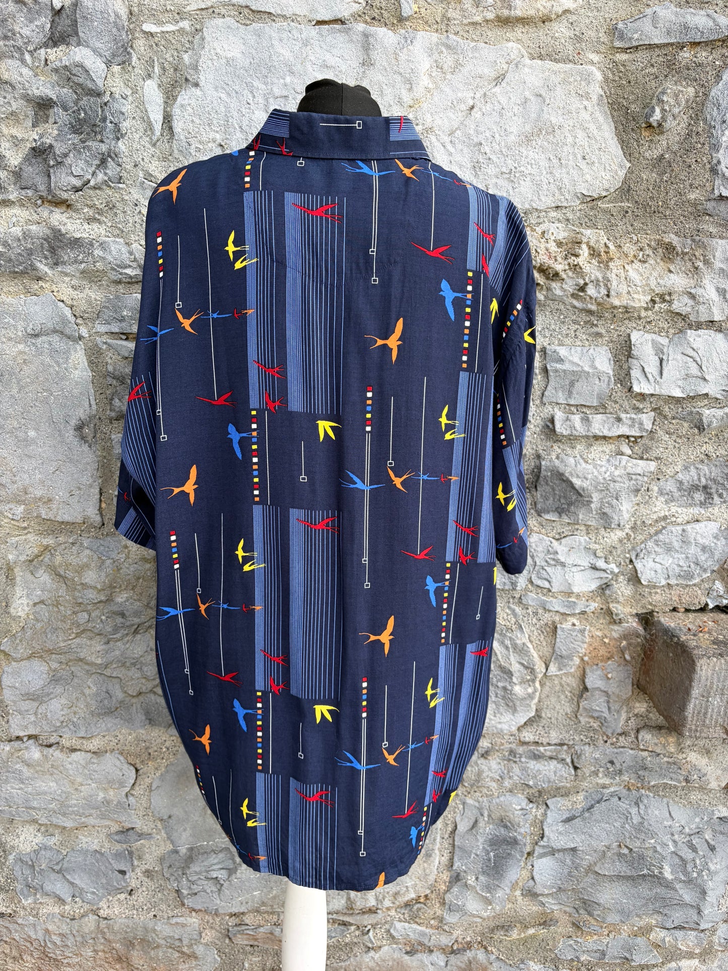80s Swallows navy shirt XL