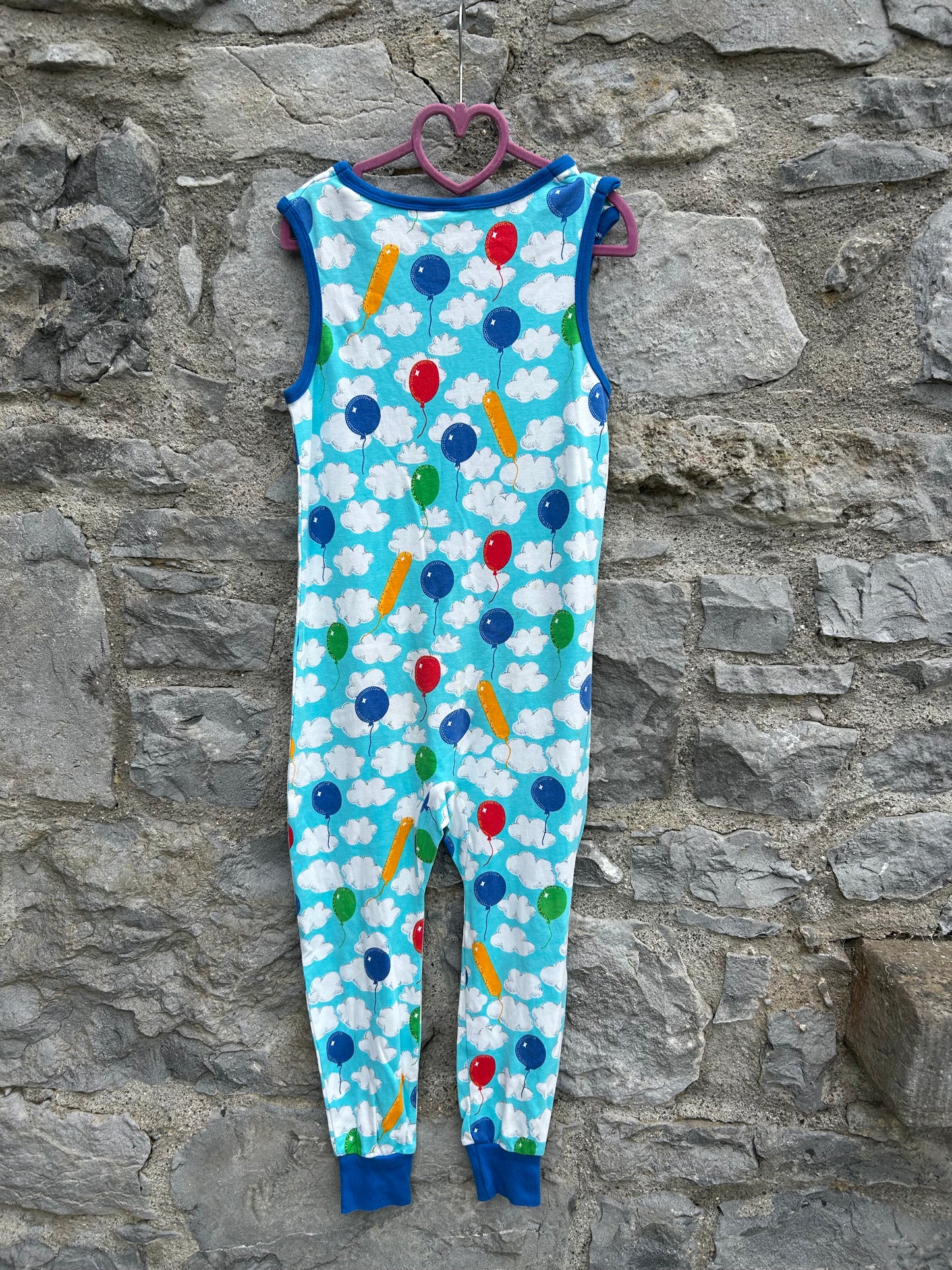 Colourful balloons playsuit 7y (122cm)