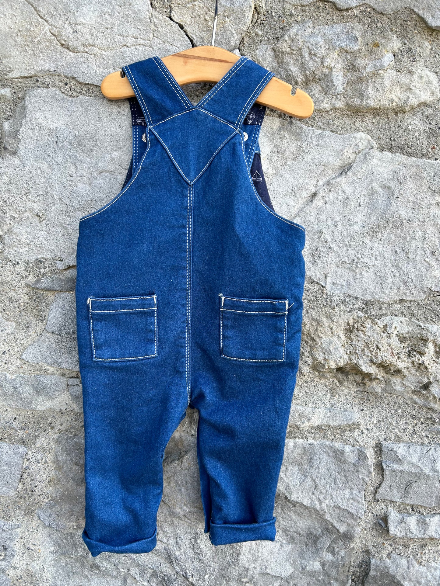 Denim dungarees 3-6m (62-68cm)