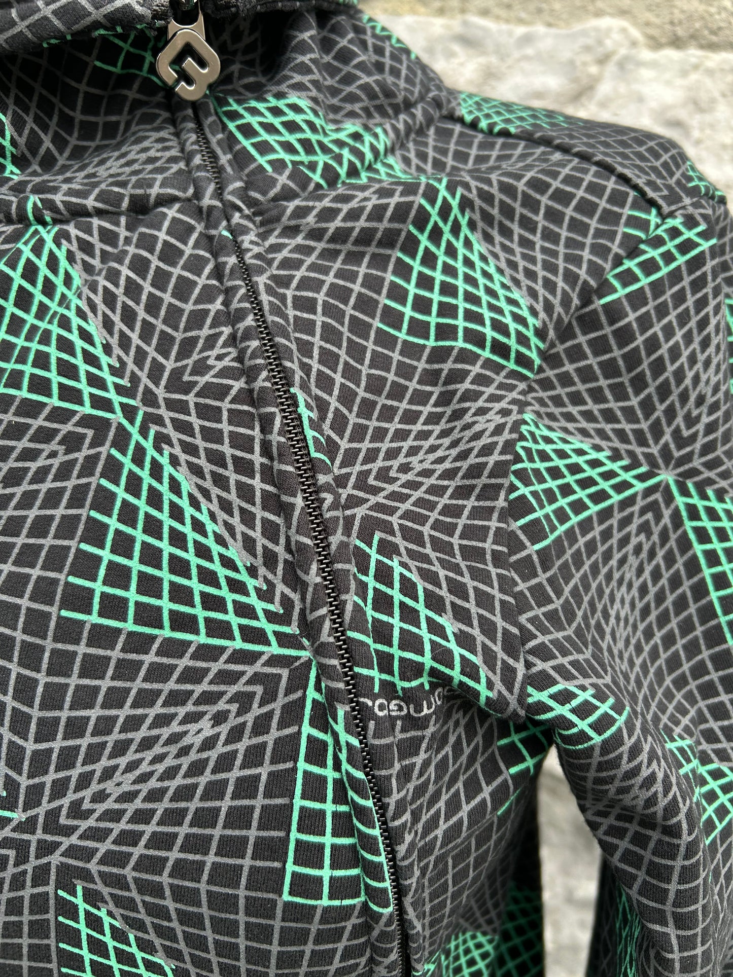 Jacket with an asymmetrical zip uk 8