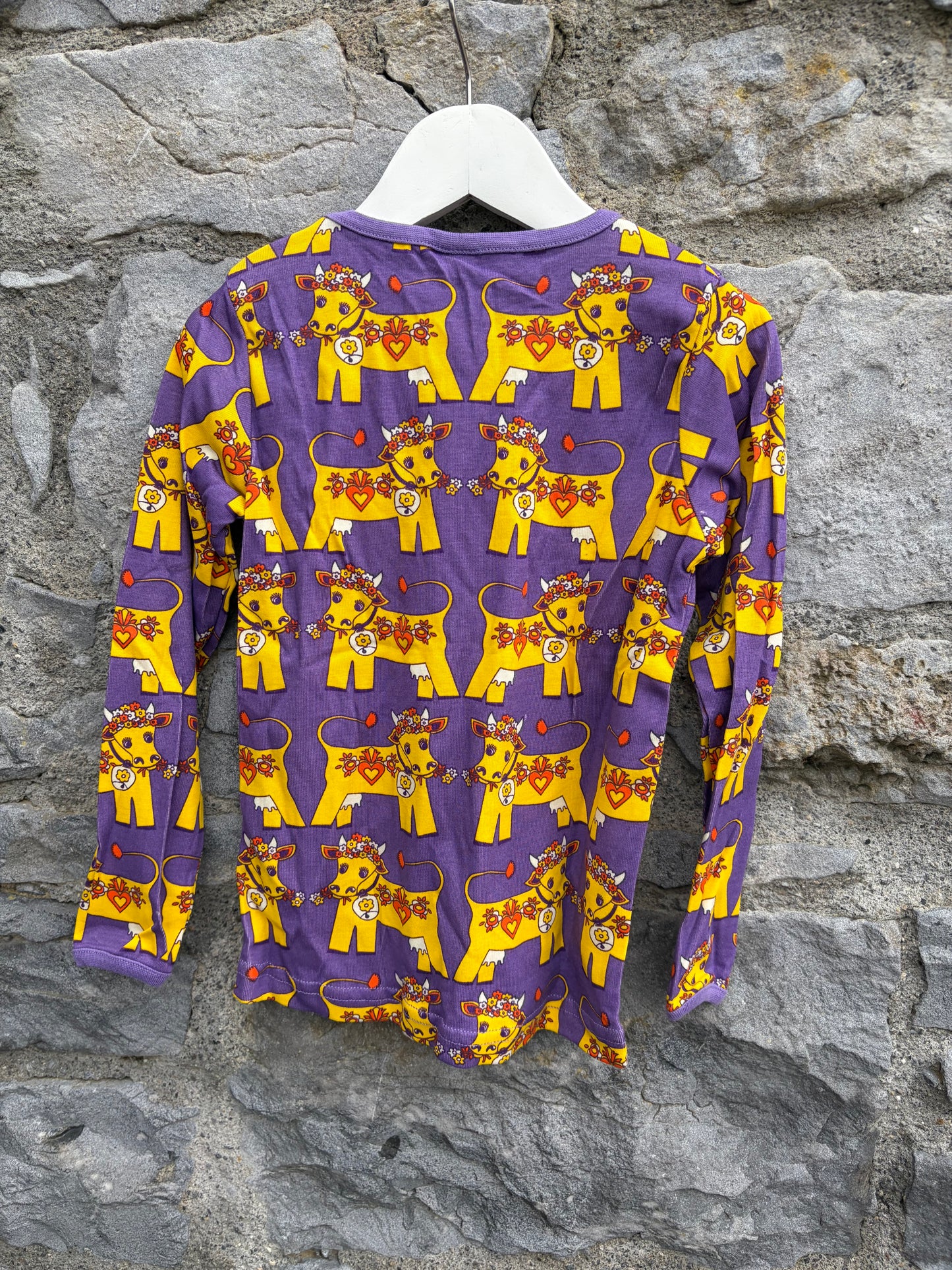 Cows purple top 4-5y (104-110cm)