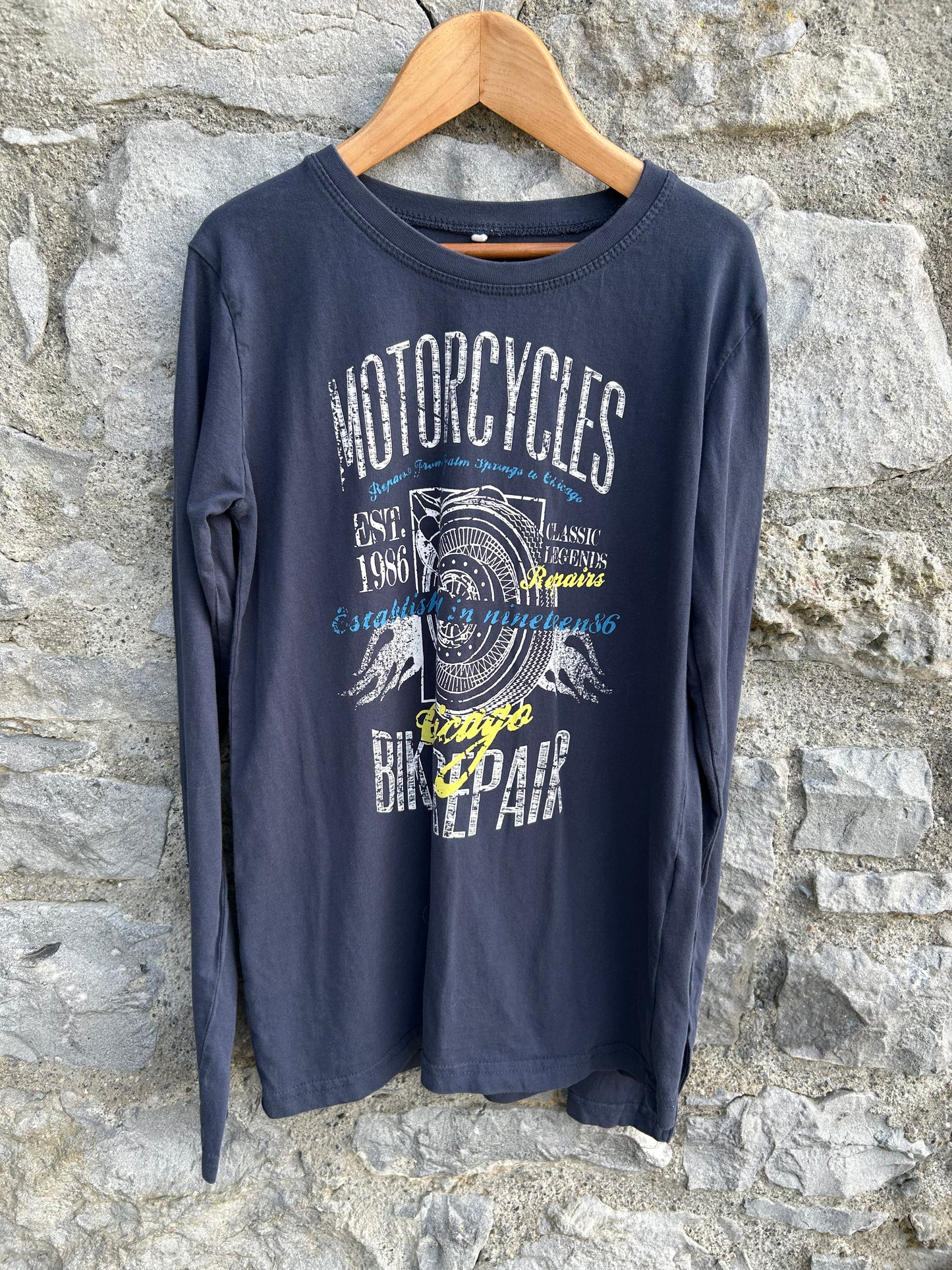 Motorcycles navy top 11-12y (146-152cm)