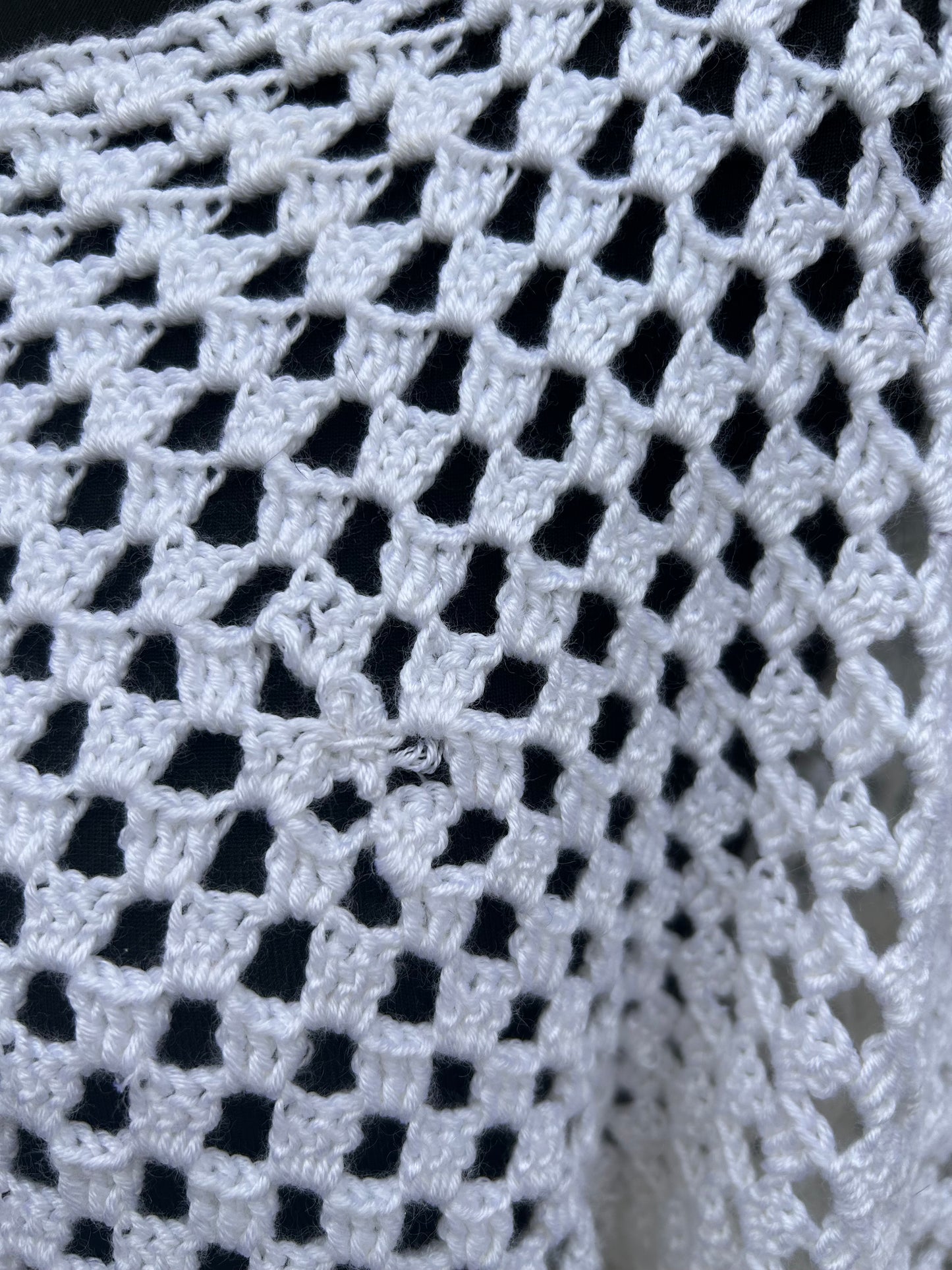 White crochet jumper uk 14-16