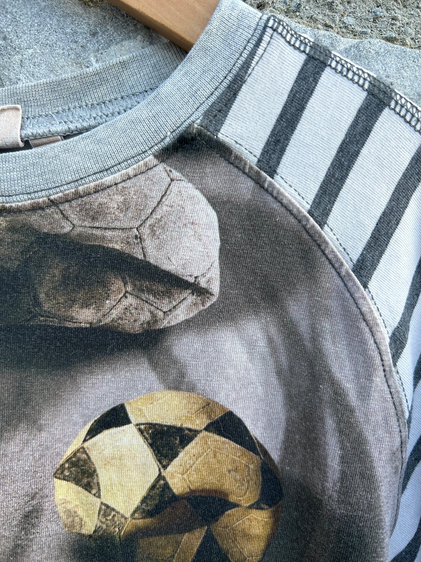 Football grey raglan T-shirt 11-12y (146-152cm)