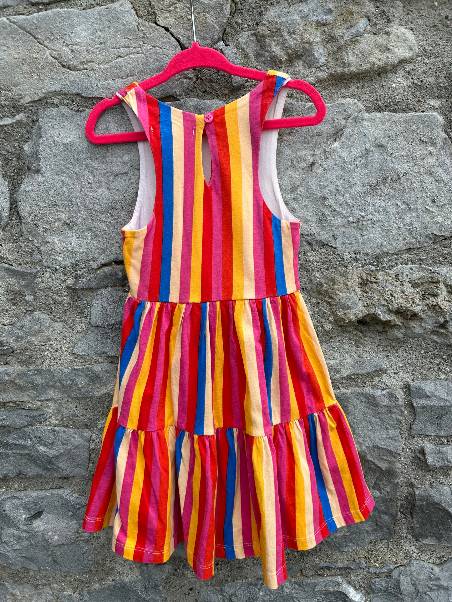 Colourful stripy dress 3-4y (98-104cm)