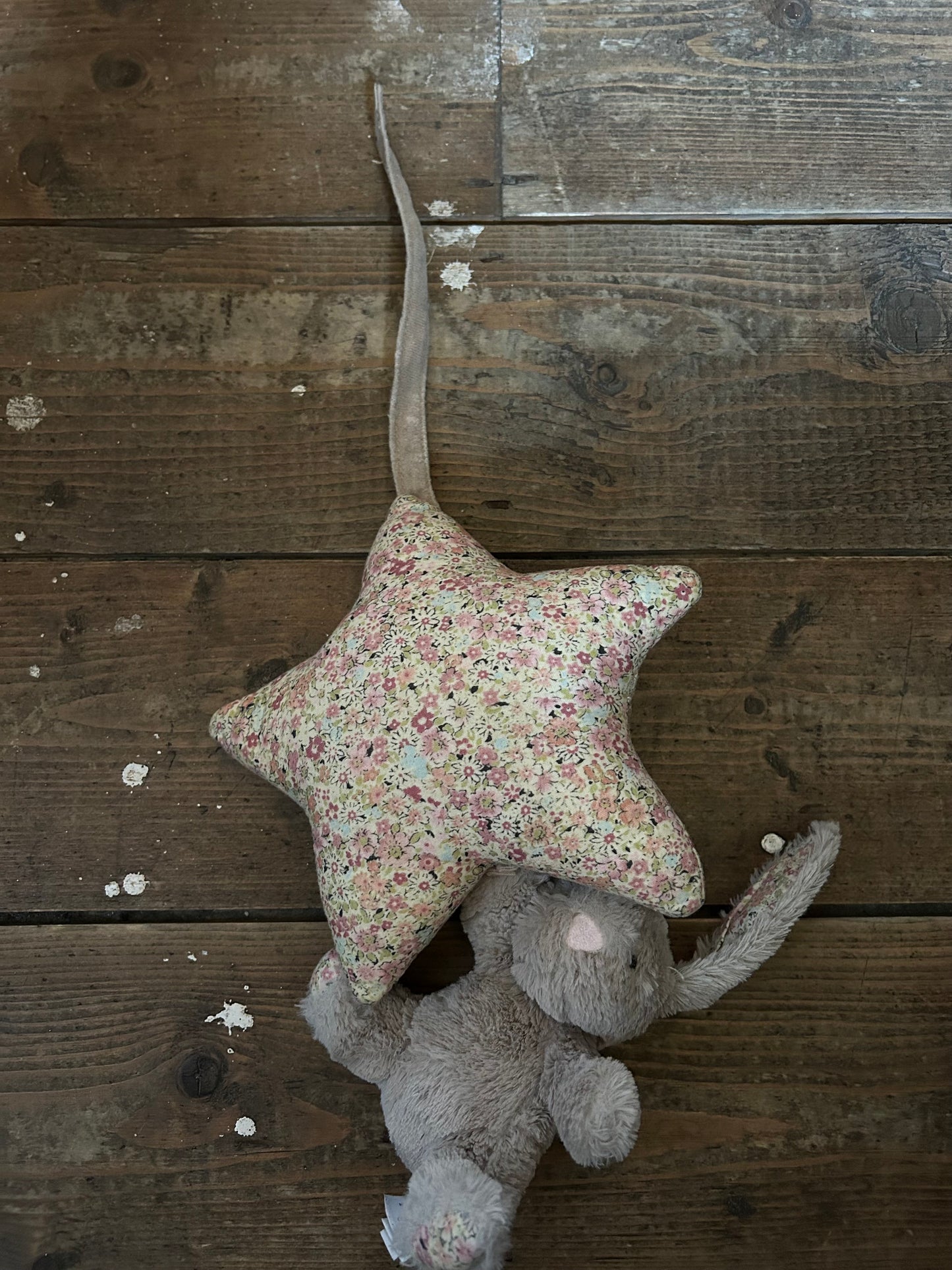Musical pull bunny soft toy