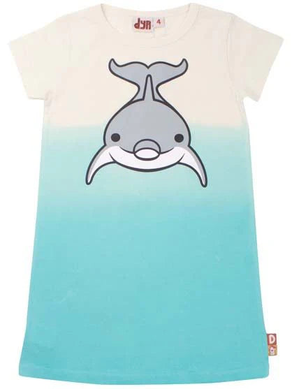 Ombré Dolphin dress 3-4y (98-104cm)