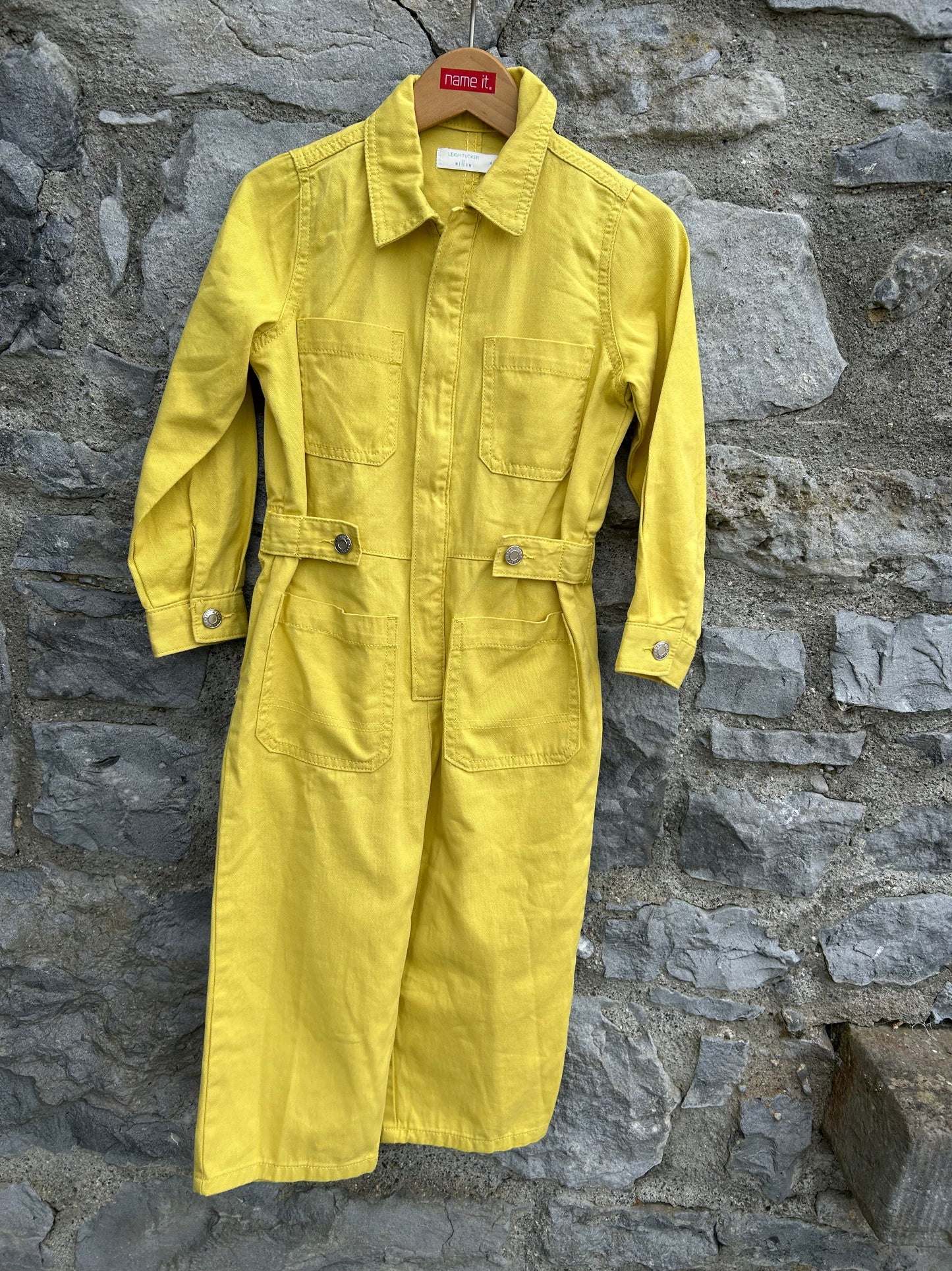 Yellow boiler suit 4-5y (104-110cm)