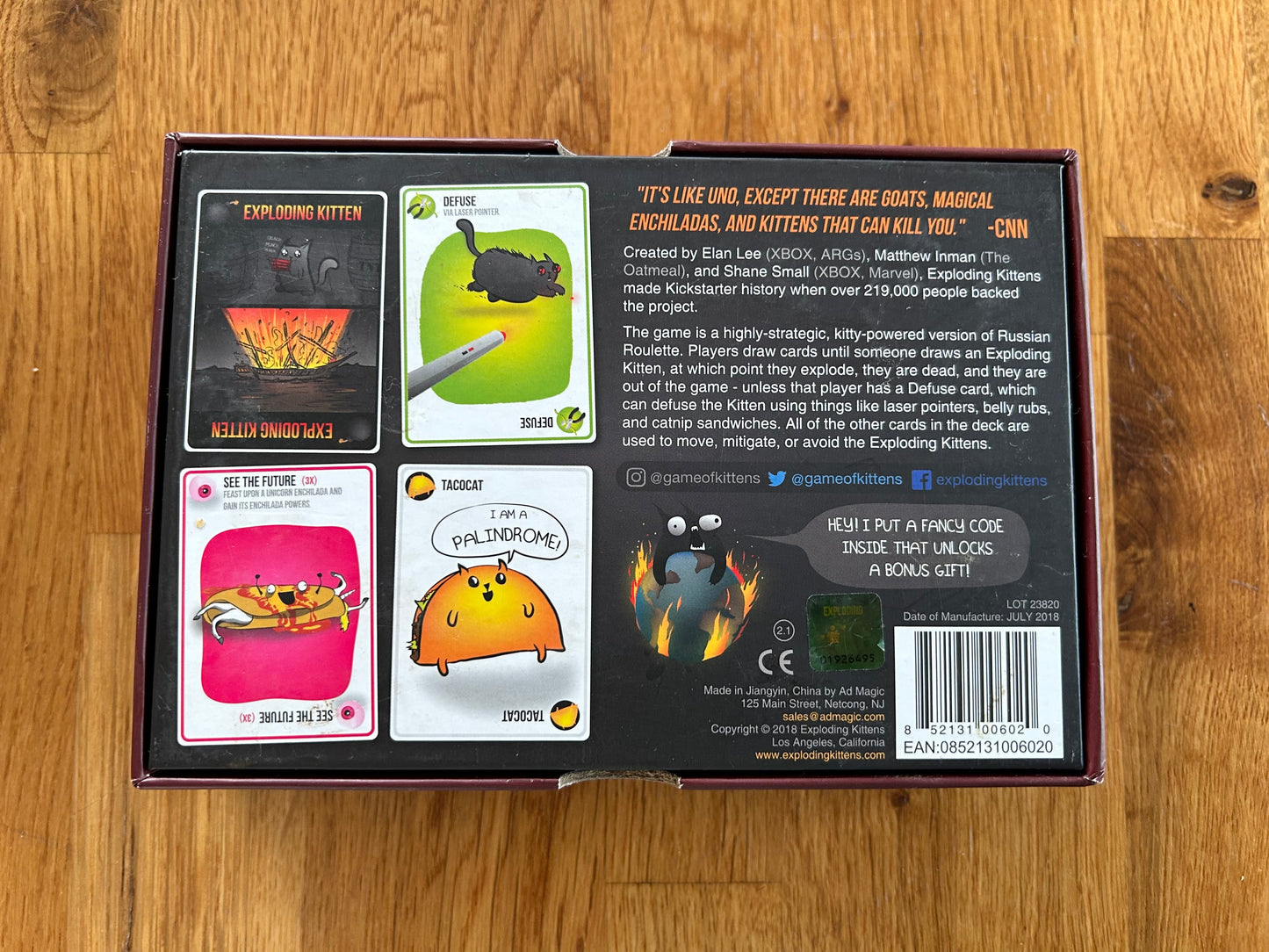 Exploding kittens original edition game