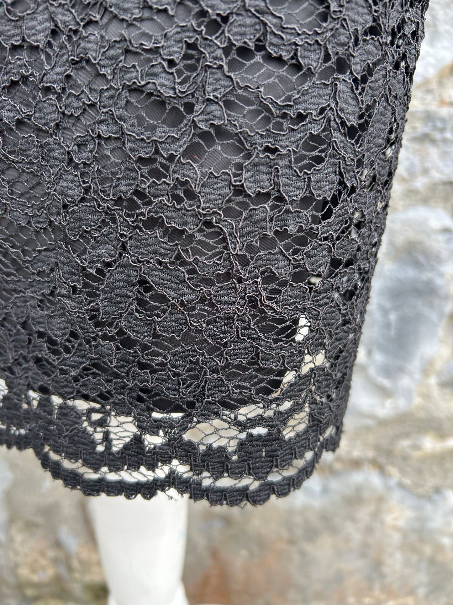 Black lace skirt uk 8