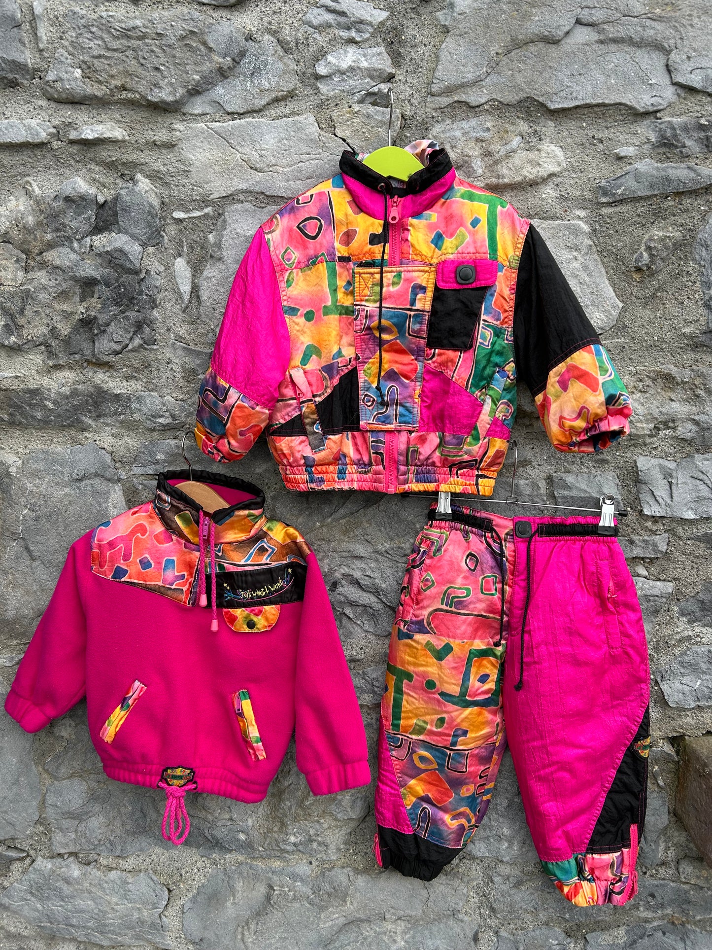 80s pink winter set 18-24m (86-92cm)