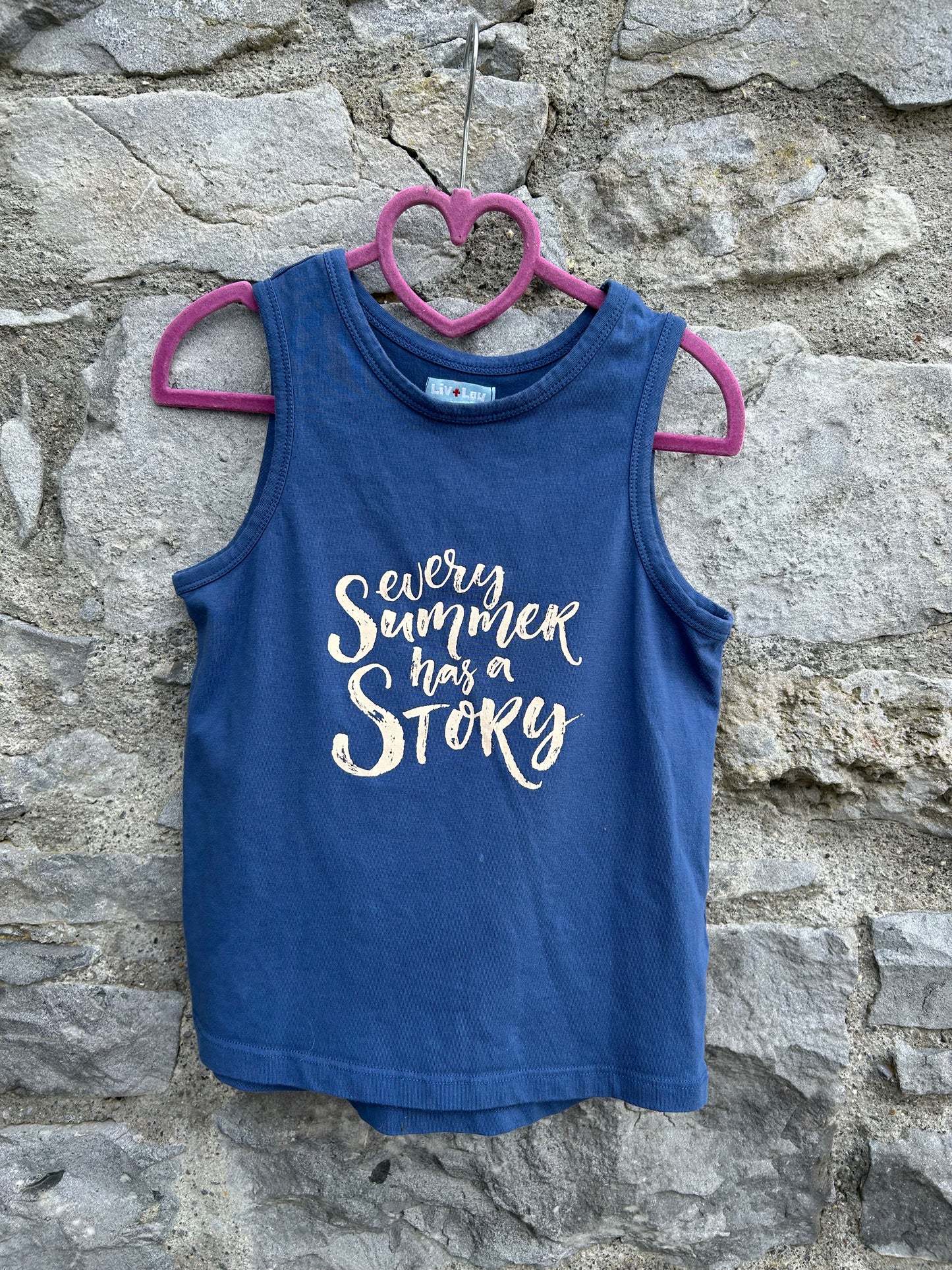 Summer navy tank top 7y (122cm)