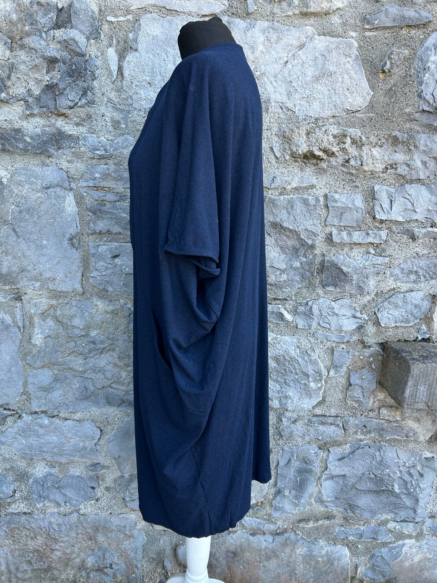 Dolman Sleeve Jersey Dress Dark Grey uk 10-12
