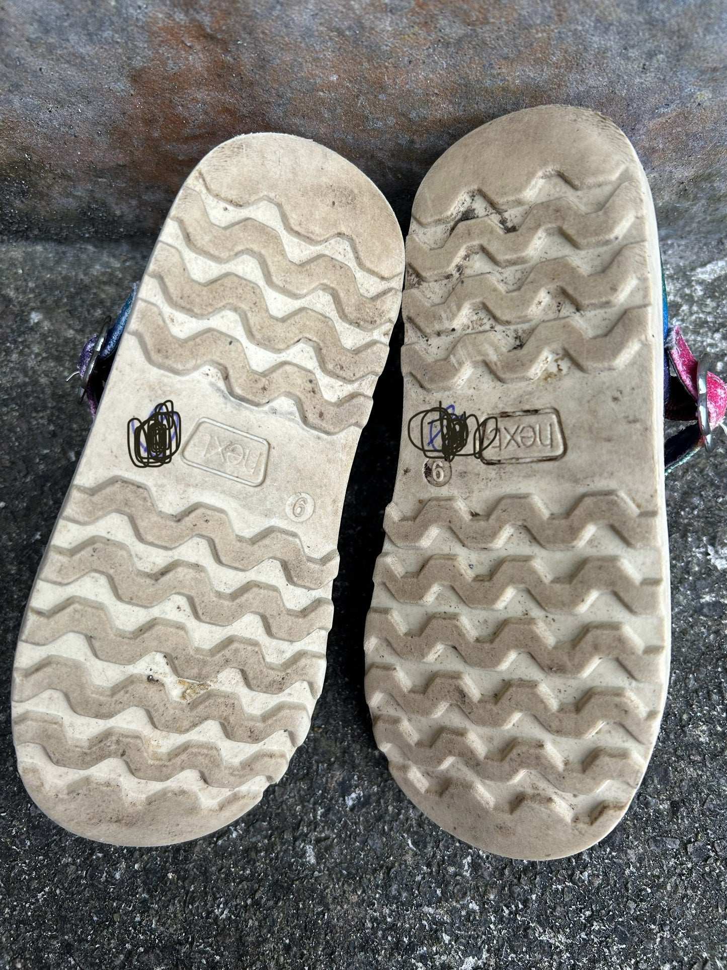 Rainbow Mary Jane shoes uk 9 (eu 27)