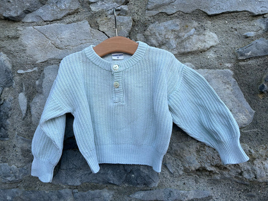 80s light pistachio jumper  12m (80cm)