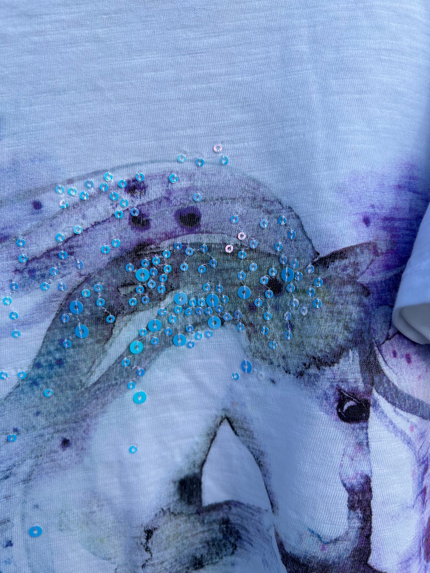 Unicorn white T-shirt 9y (134cm)