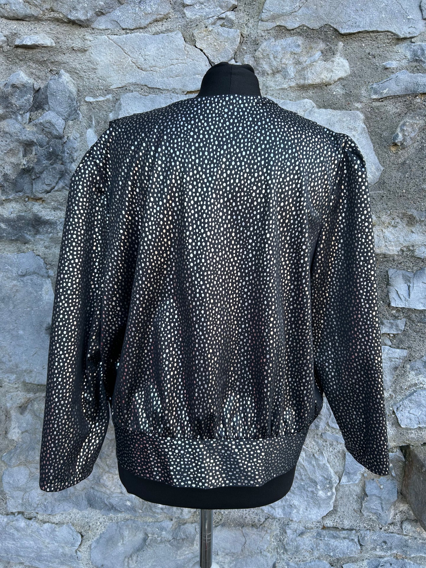 80s gold spotty top uk 14