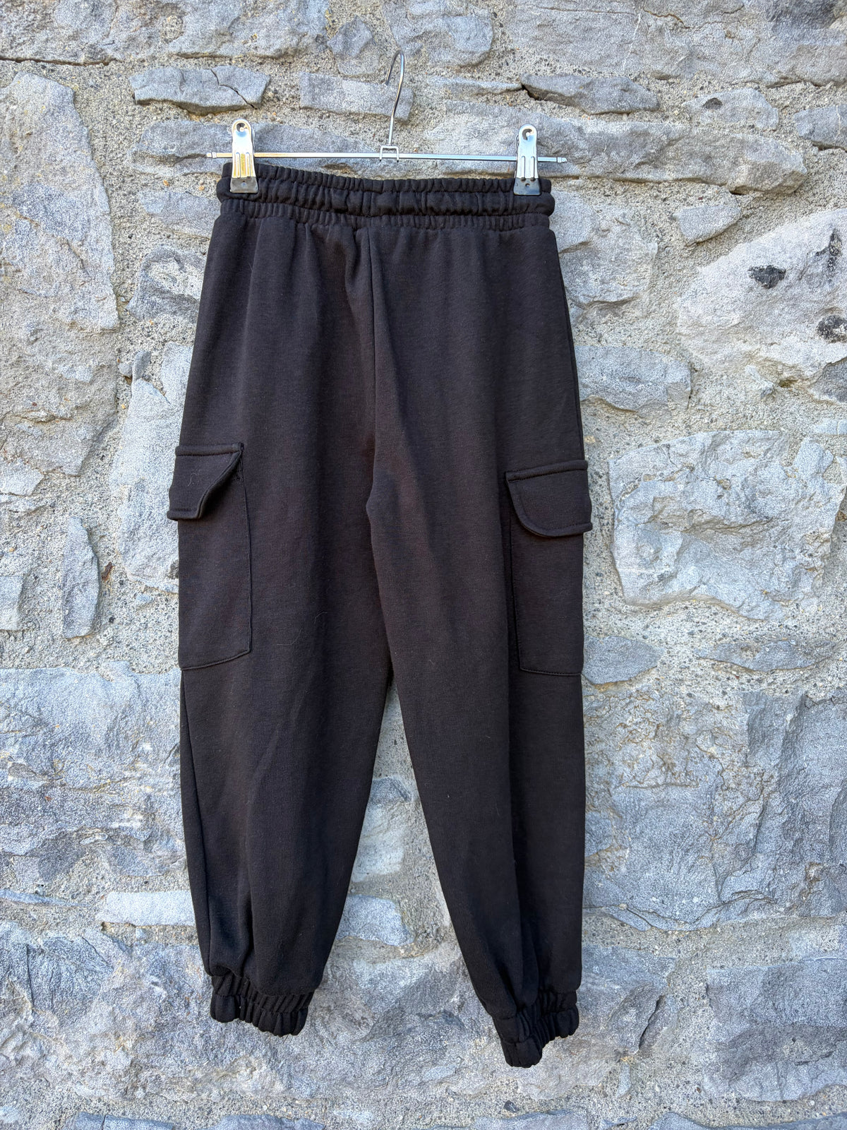 Black cargo sweat pants 6y (116cm)