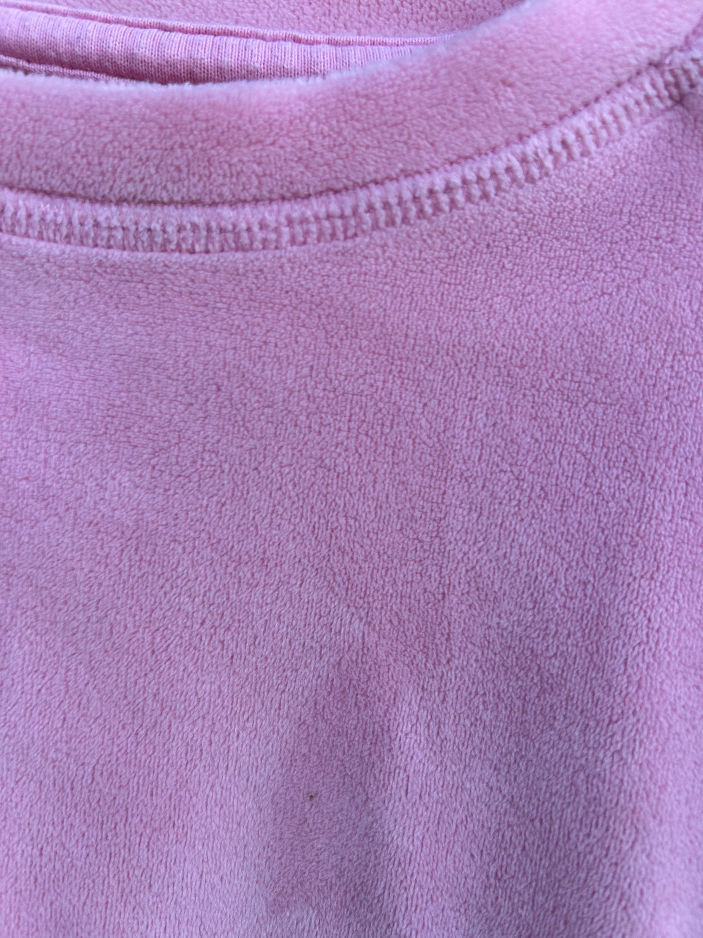 Pink velour sweatshirt 2y (92cm)