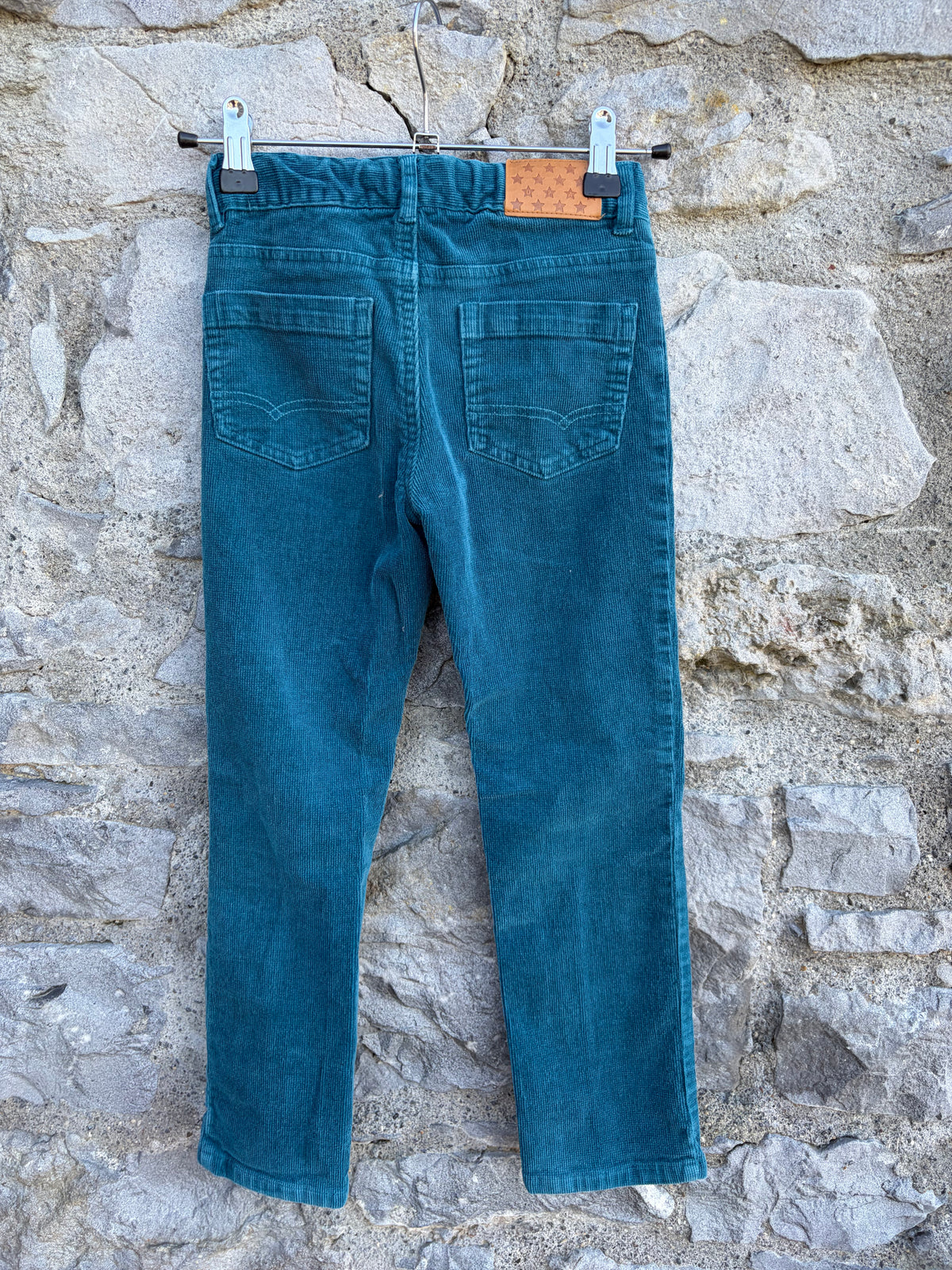 Teal cords 5-6y (110-116cm)