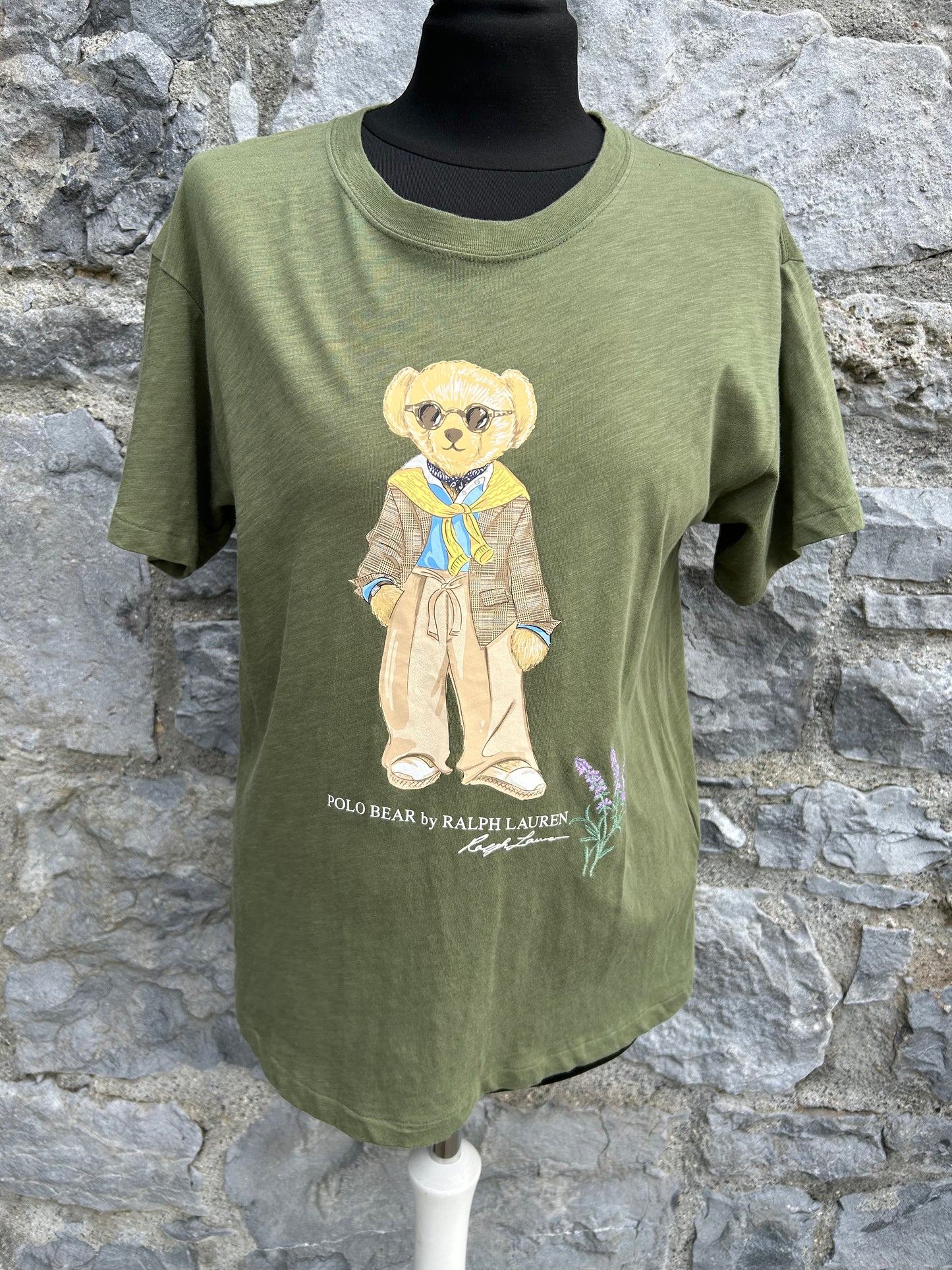 RL bear khaki T-shirt uk 12