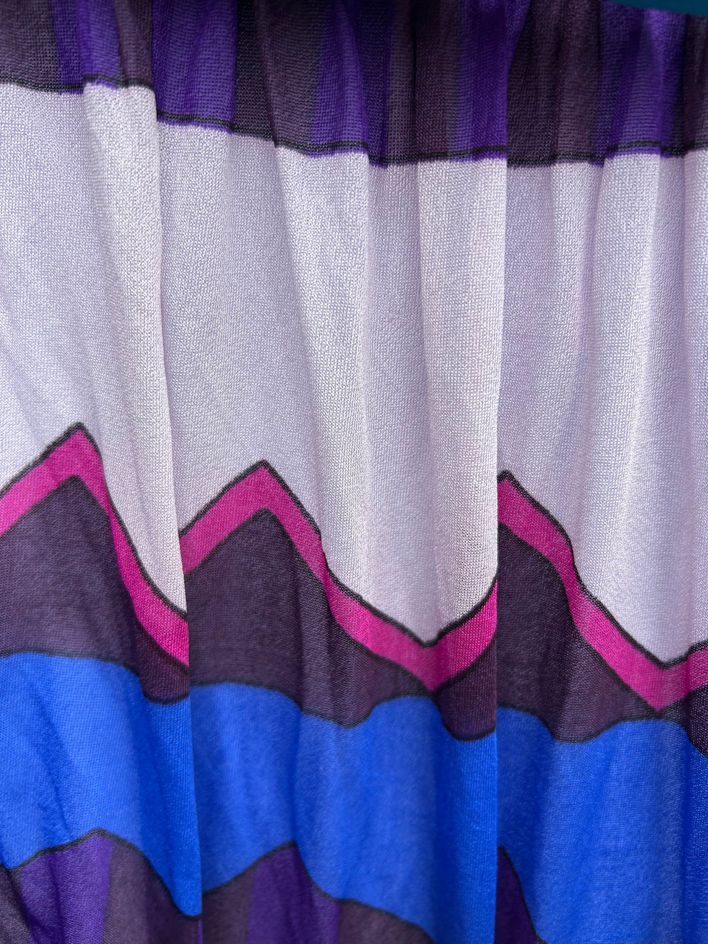 Blue chevron skirt uk 12