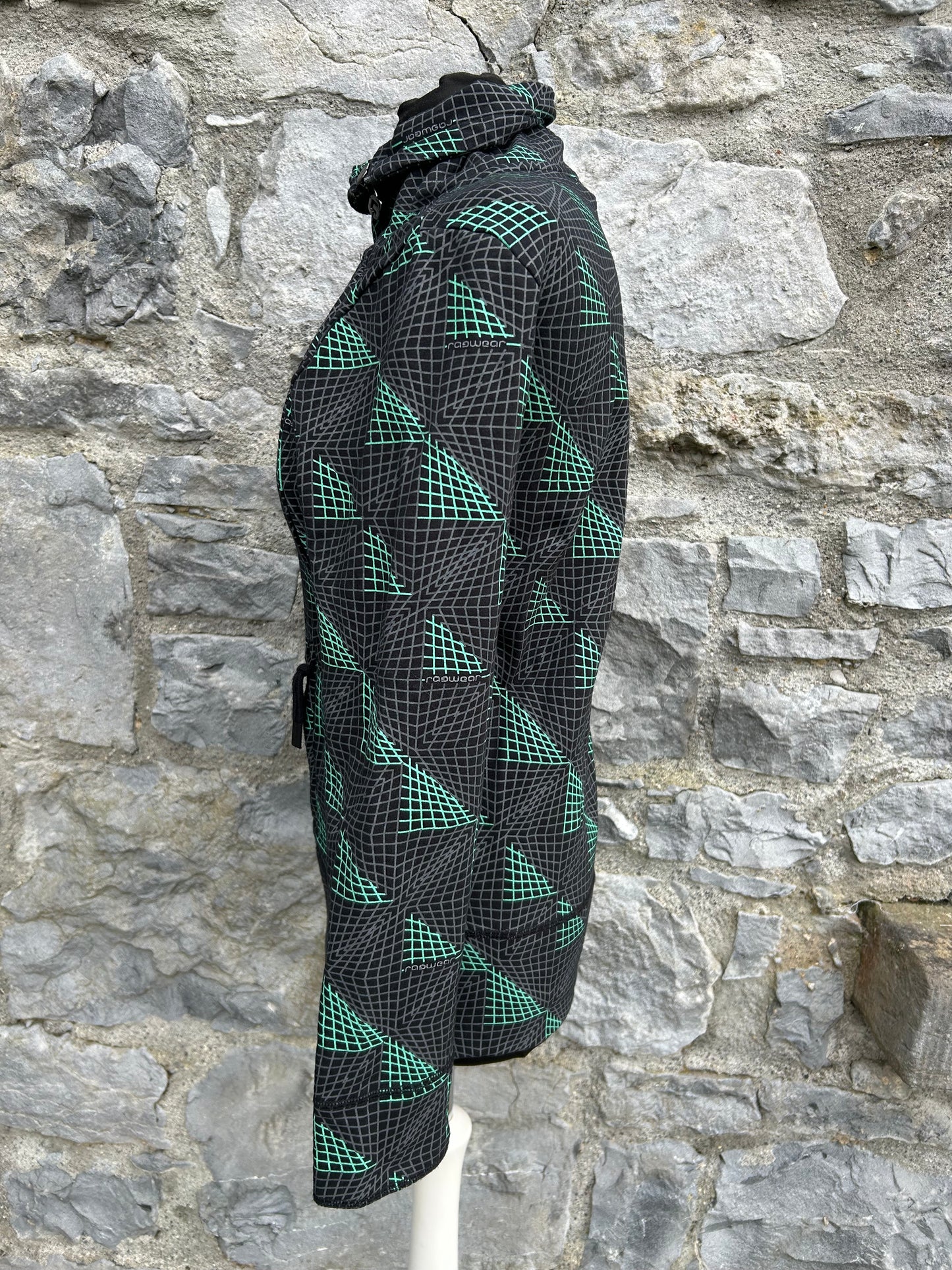 Jacket with an asymmetrical zip uk 8