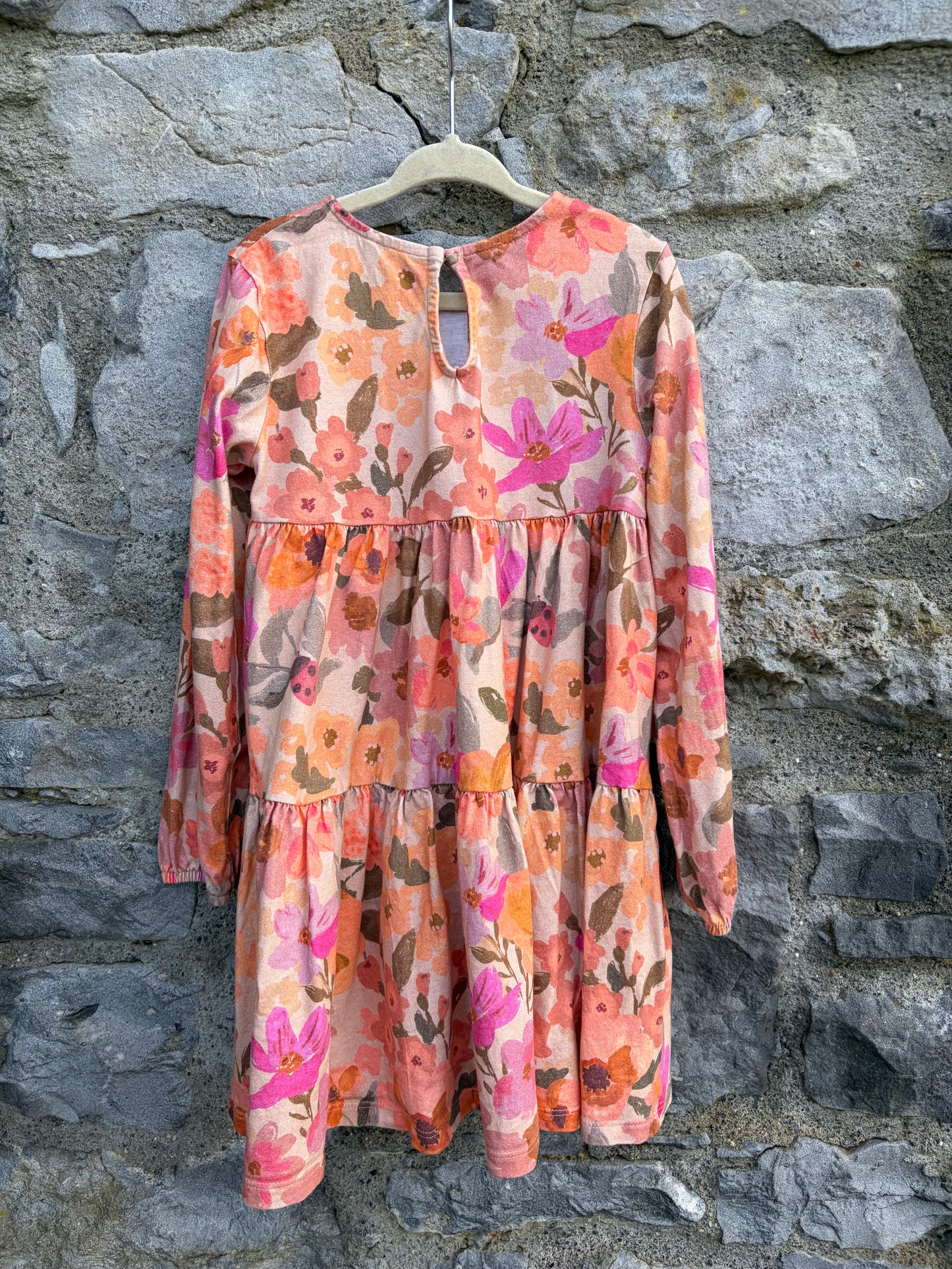 Pink flowers dress 4-5y (104-110cm)
