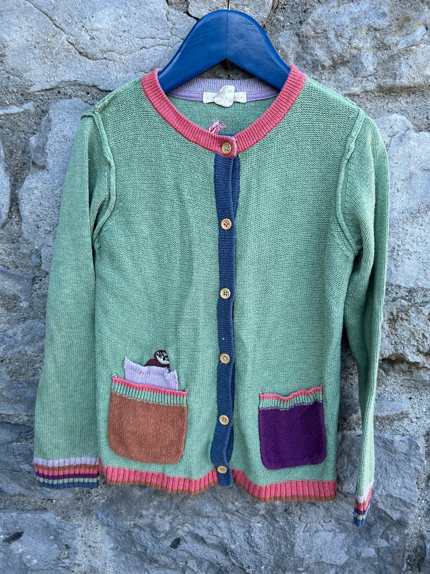 Green cardigan 5-6y (110-116cm)