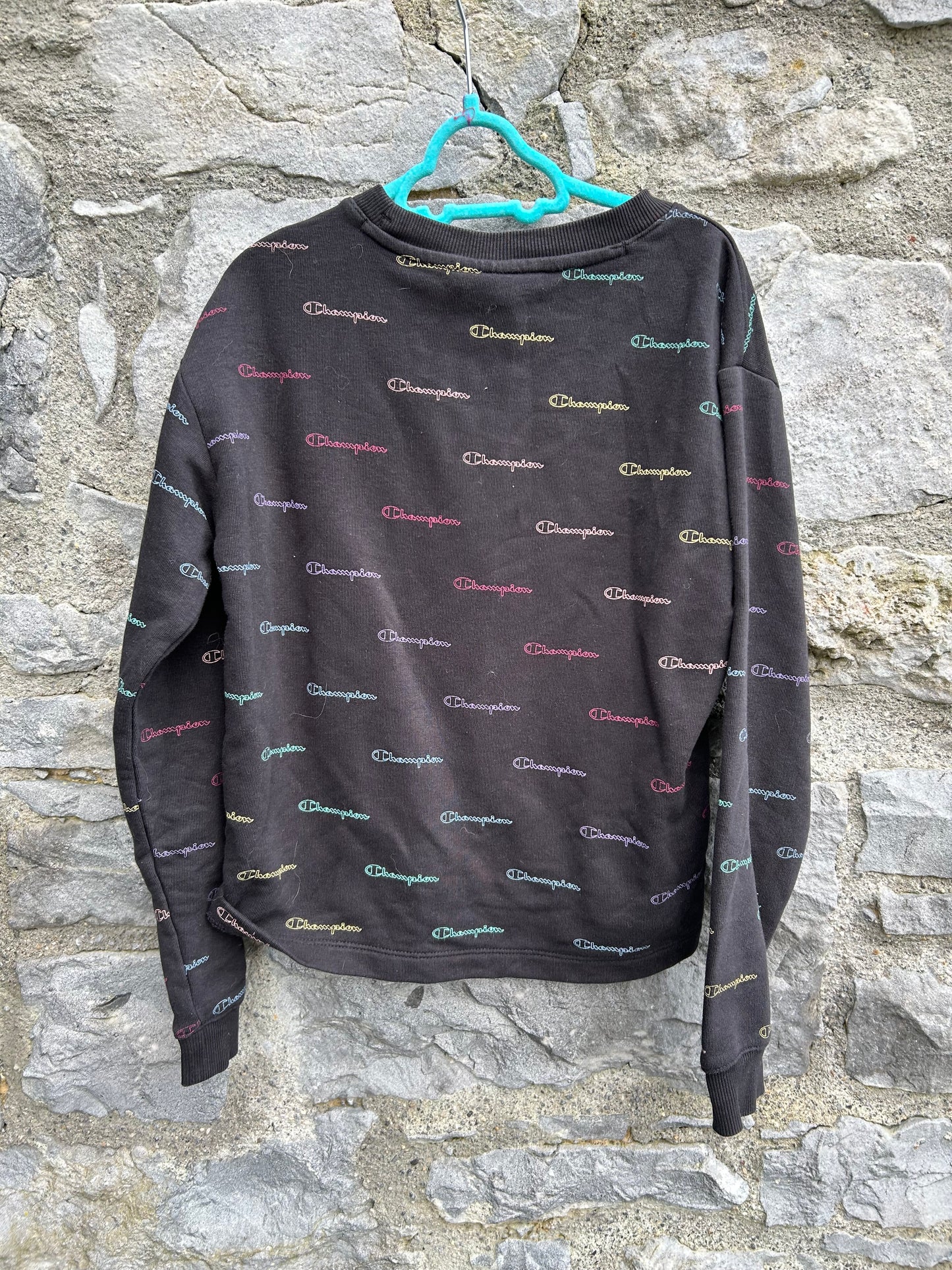 Logo charcoal cropped top 9-10y (134-140cm)