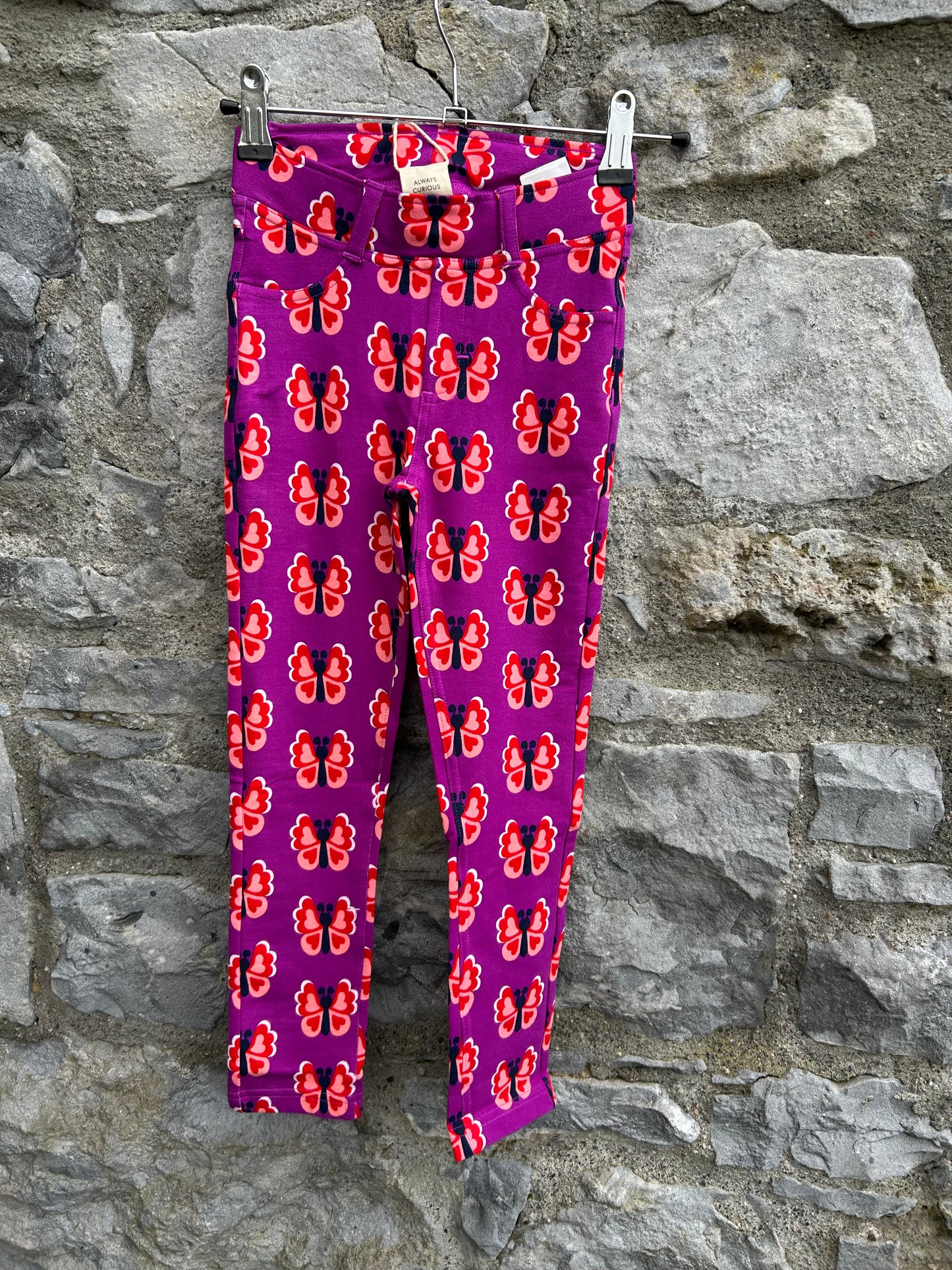 Pink butterflies treggings 5-6y (110-116cm)
