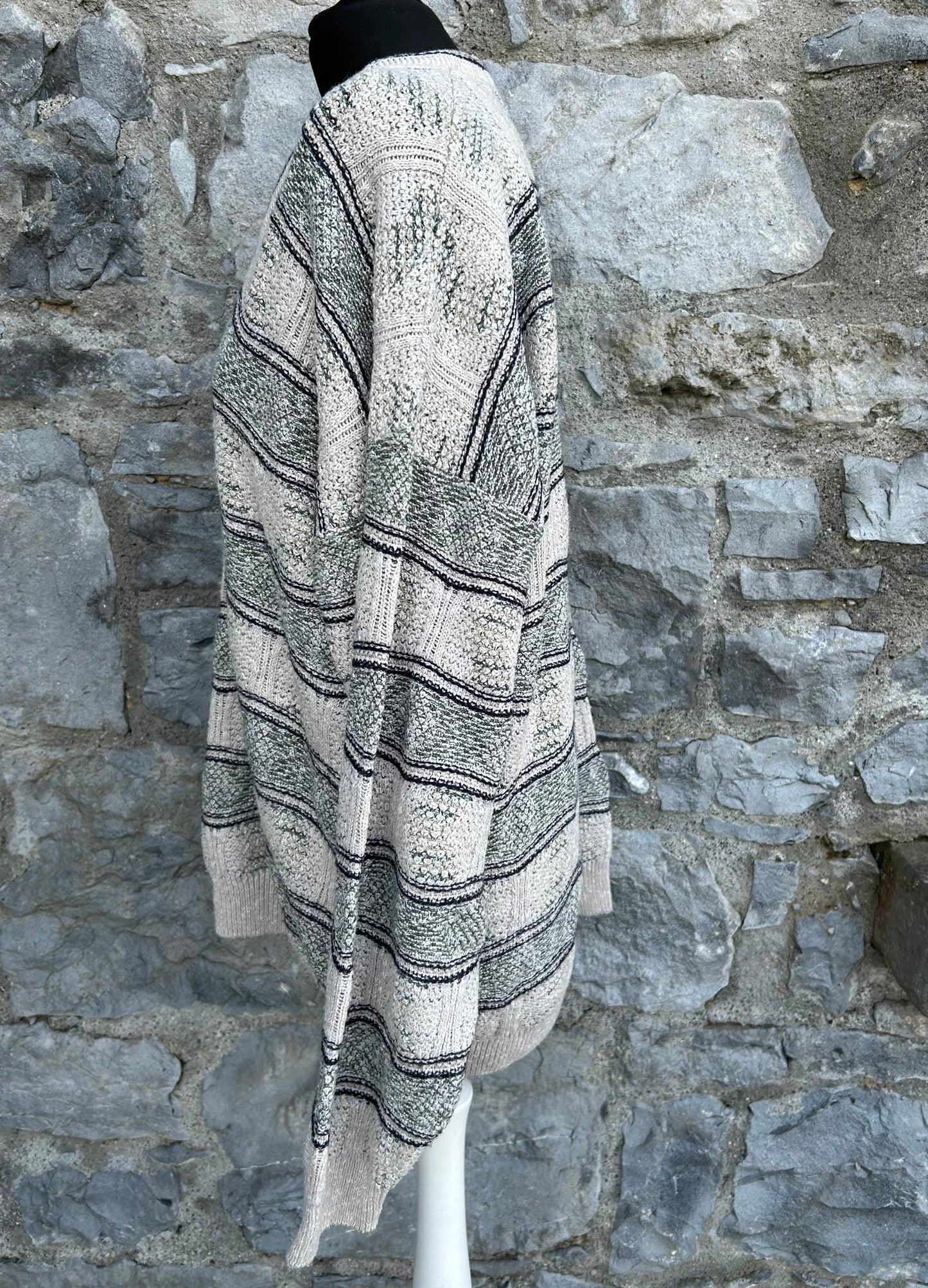 80s grey panel jumper L/XL
