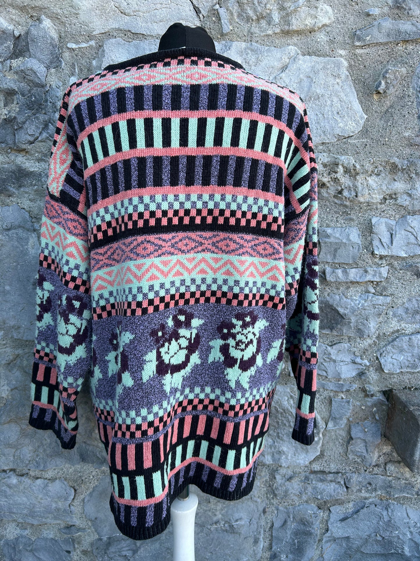 90s panel pink jumper uk 14-16