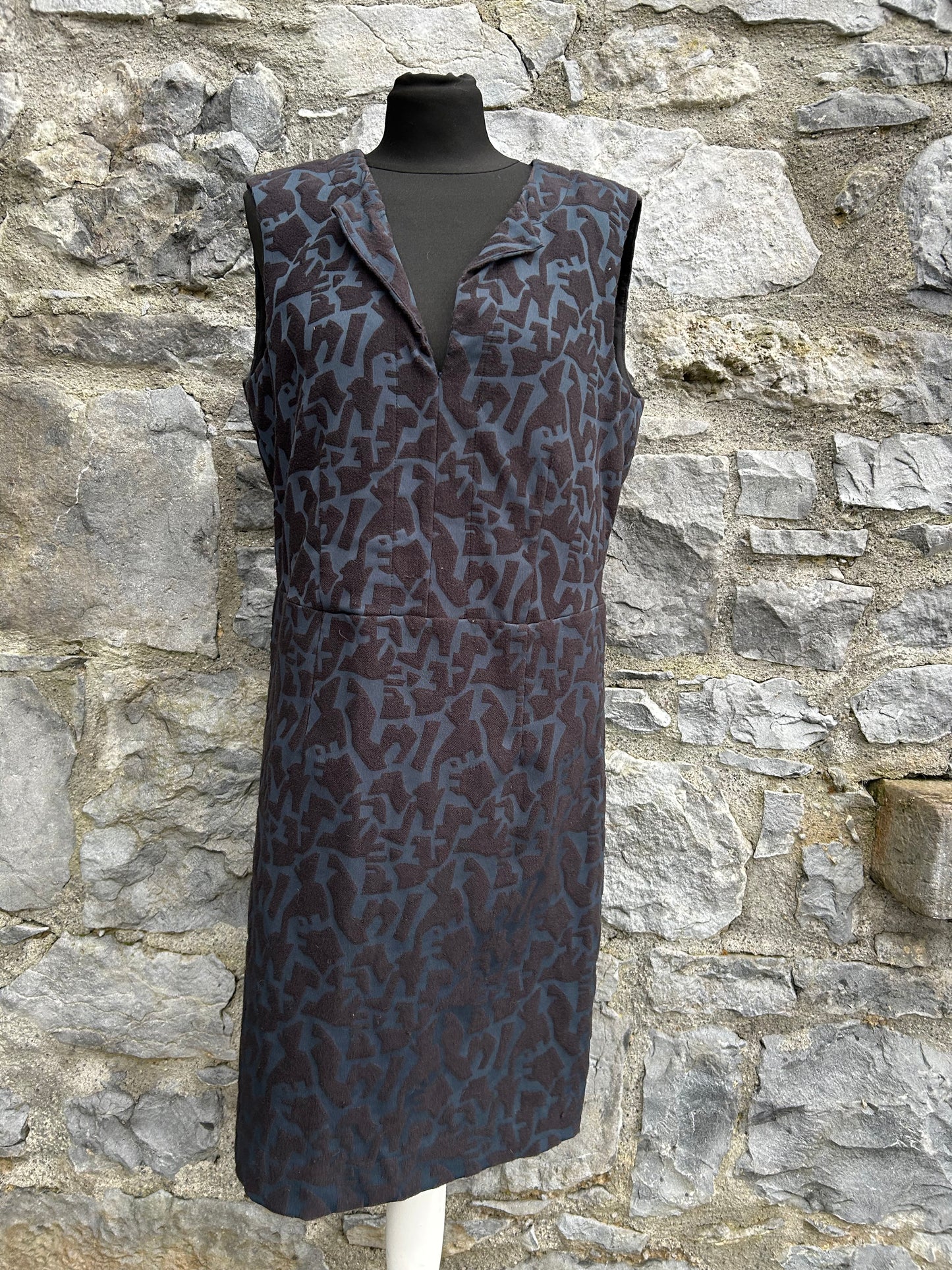 Dark Green&black dress uk 12