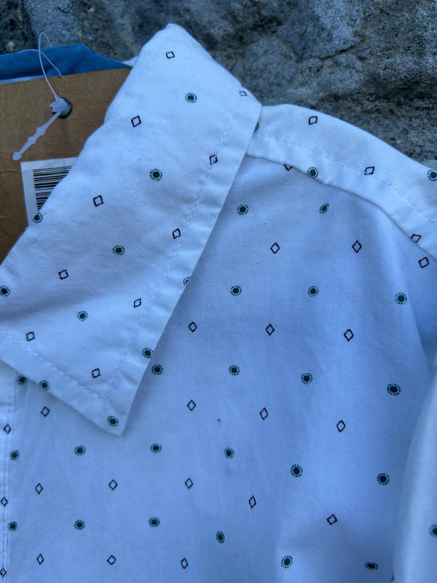 Spotty white shirt 10y (140cm)