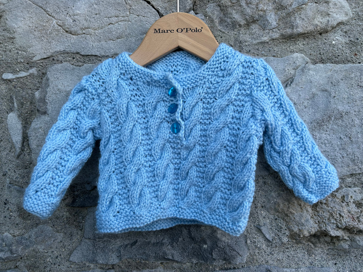 Blue cable jumper 0-1m (50-56cm)