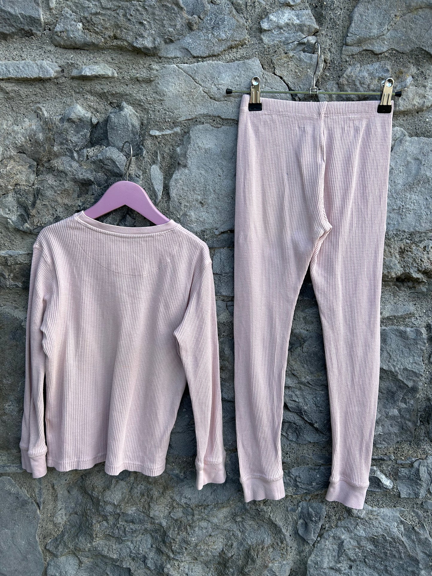 Pink waffle pj 7-8y (122-128cm)
