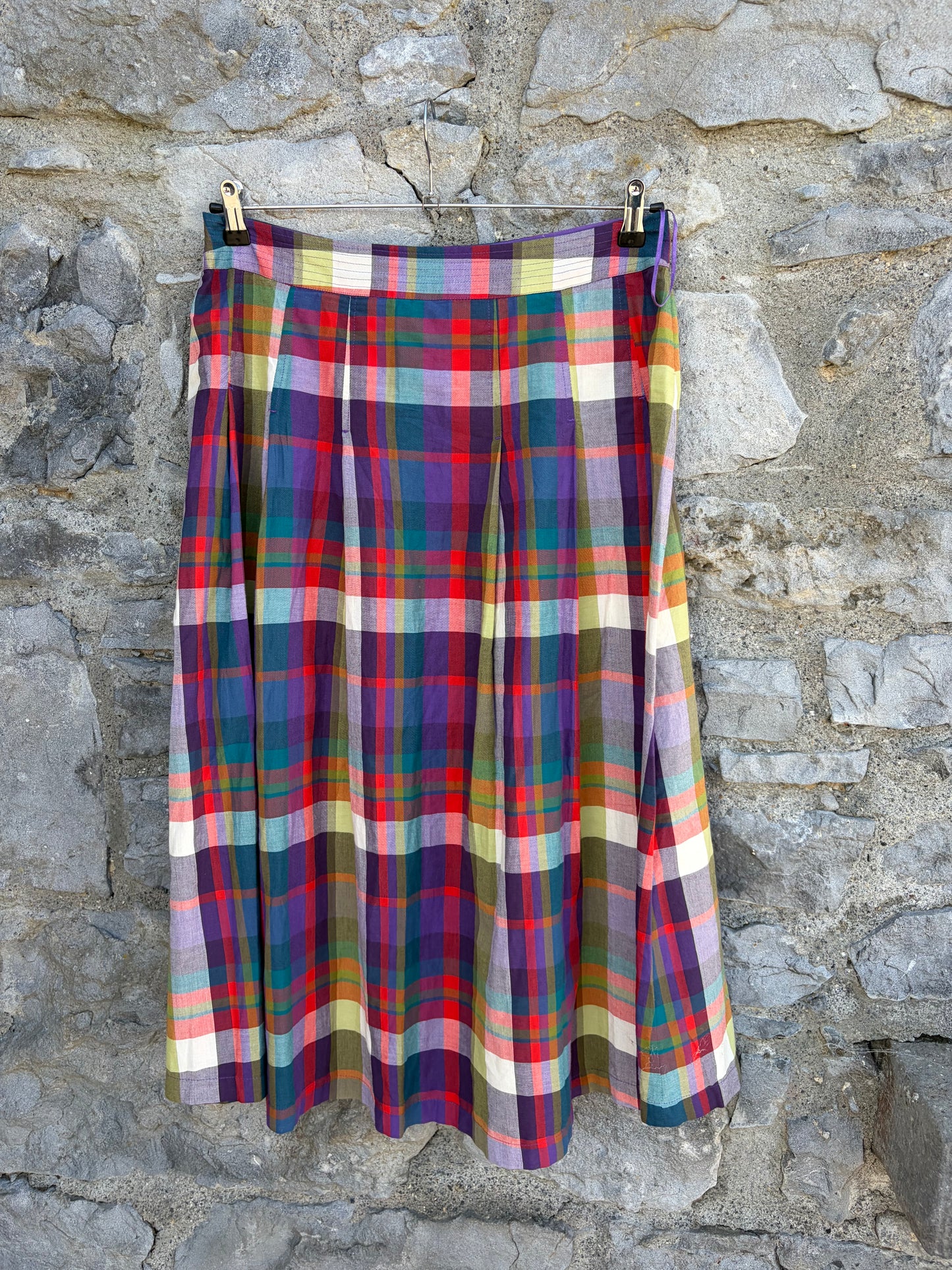 Multi-colored plaid jamboree Skirt uk 14