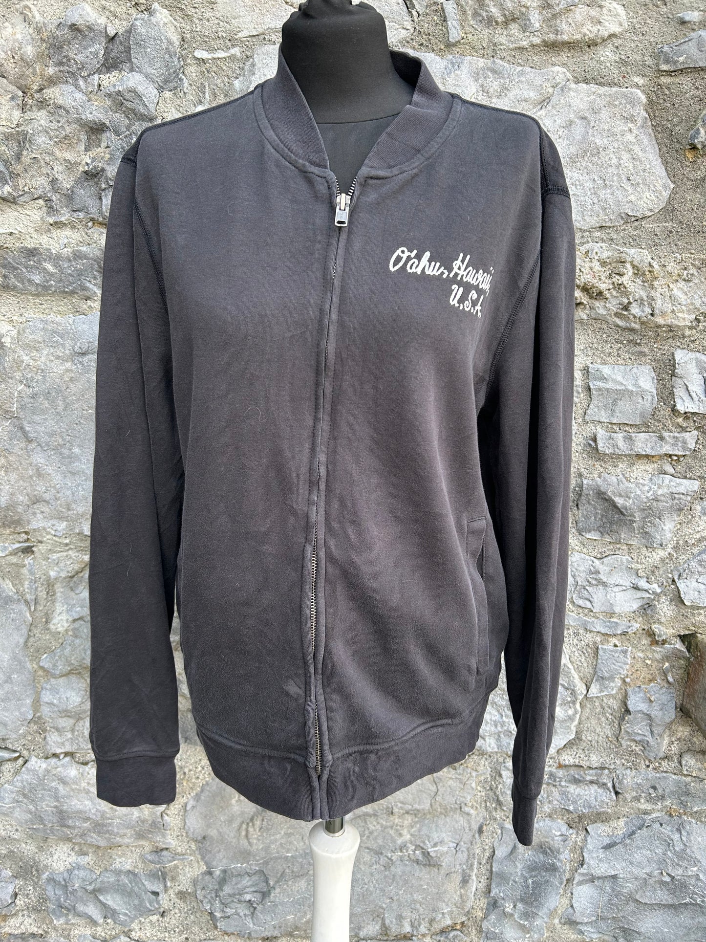 Charcoal Hawaii bomber jacket S/M