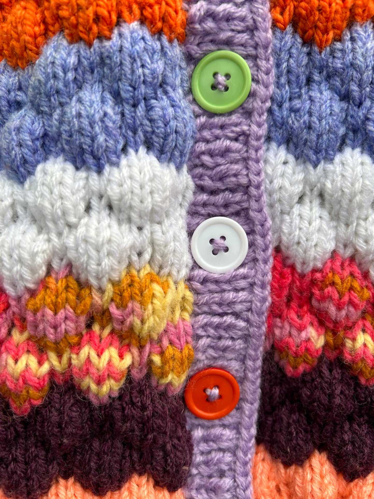 Colourful bubble cardigan 12-18m (80-86cm)